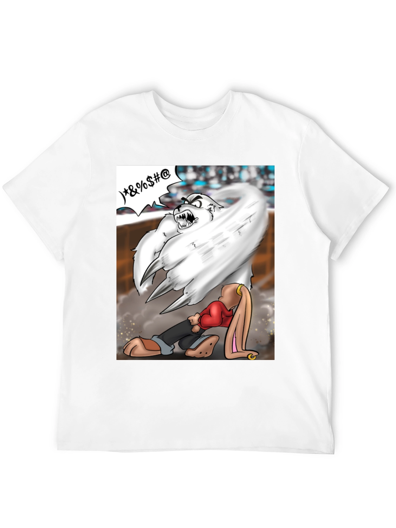 Black Cartoon Graphic T-Shirt view 12