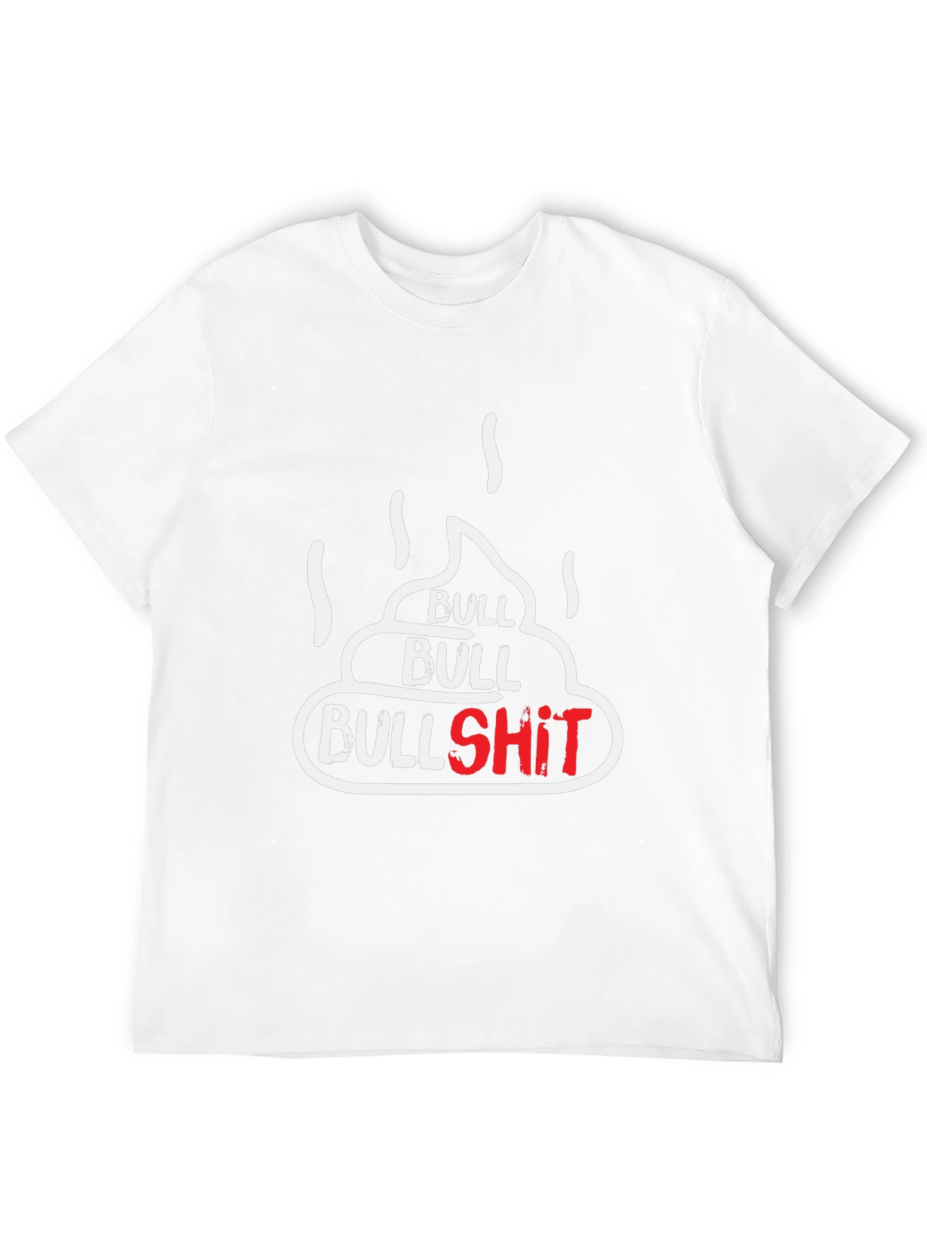 Black Bullshit T-Shirt - Humorous Graphic Tee view 12