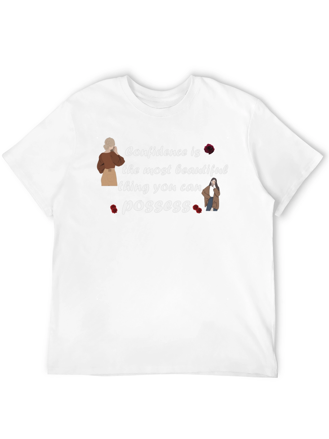 Black Confidence Graphic T-Shirt view 12