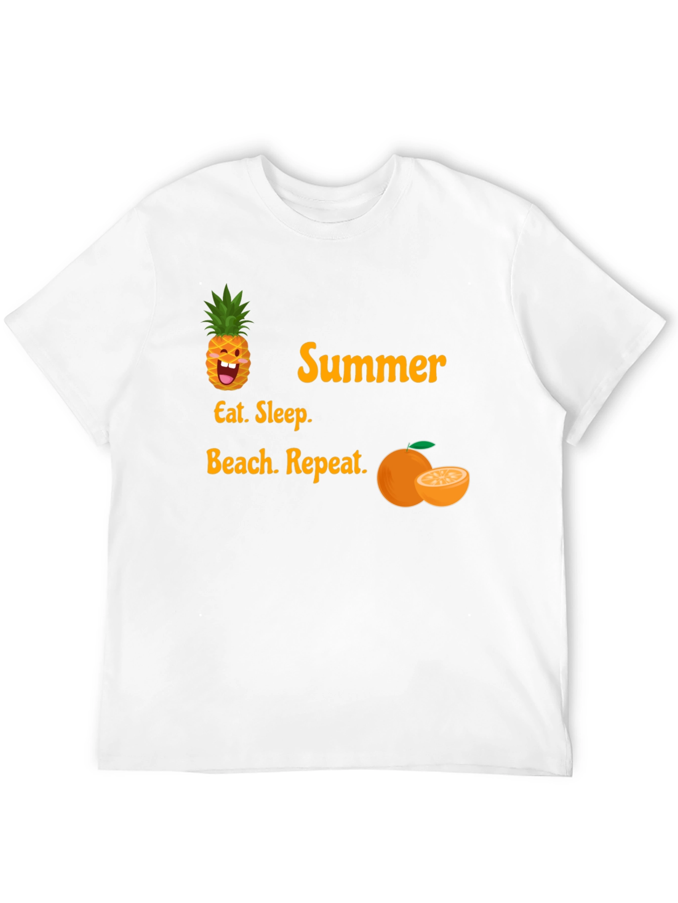 Black Summer T-Shirt: Eat, Sleep, Beach, Repeat view 12