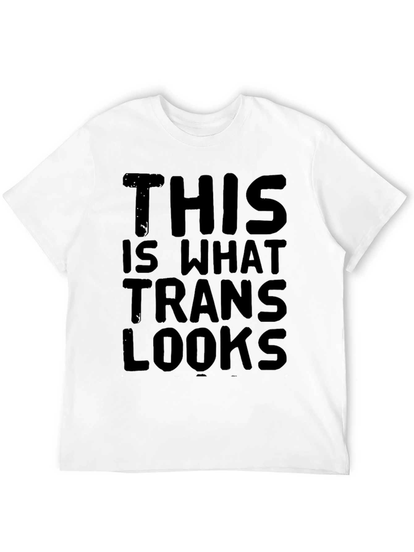 Black This is What Trans Looks Like Graphic T-Shirt view 12