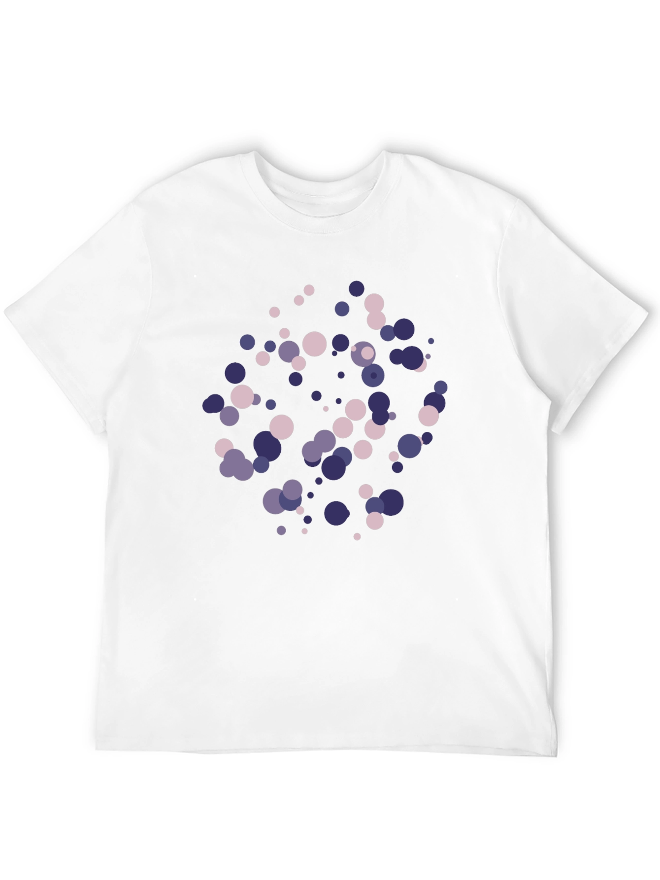 Black Modern Abstract Dot T-Shirt view 12