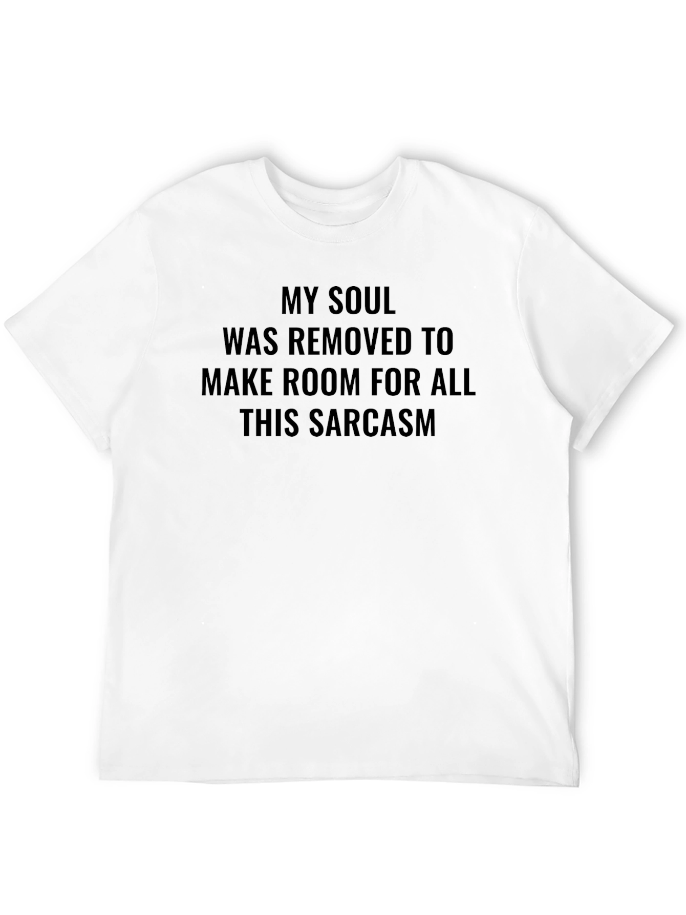 Black Sarcastic Soul Graphic T-Shirt - Men's Black Tee view 12