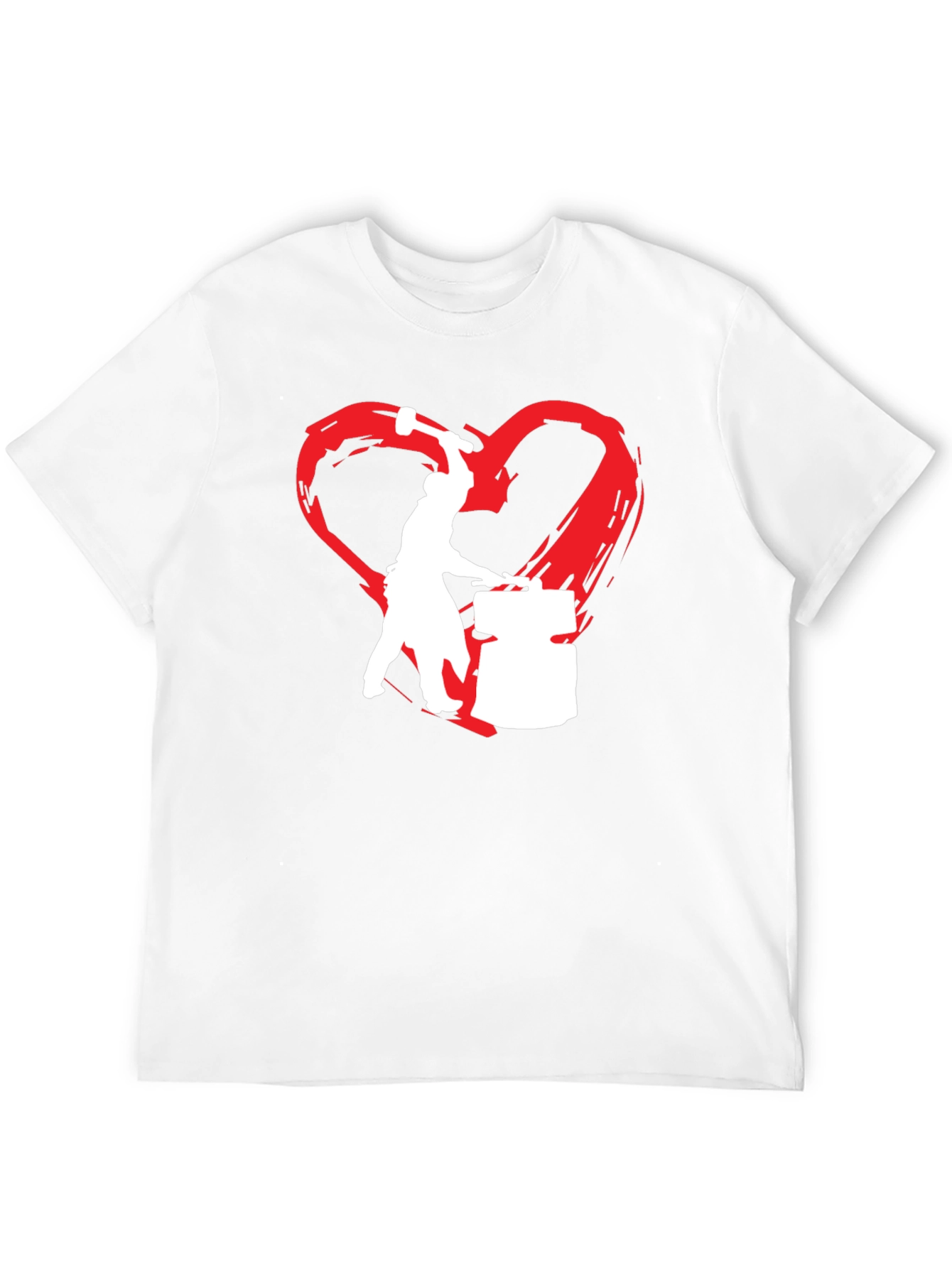 Black Blacksmith Love T-Shirt - Forging Hearts view 12