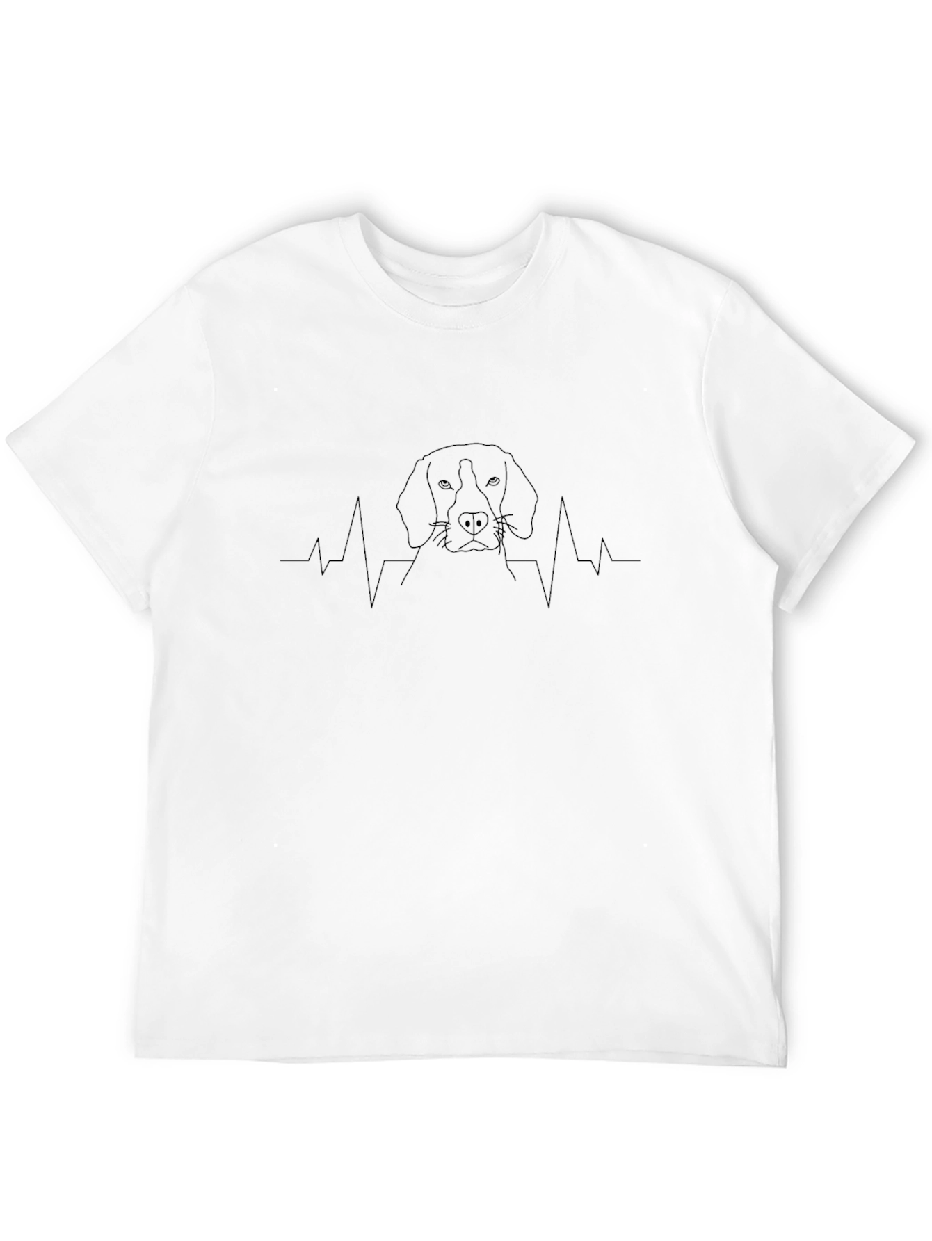 Black Dog Heartbeat T-Shirt view 12
