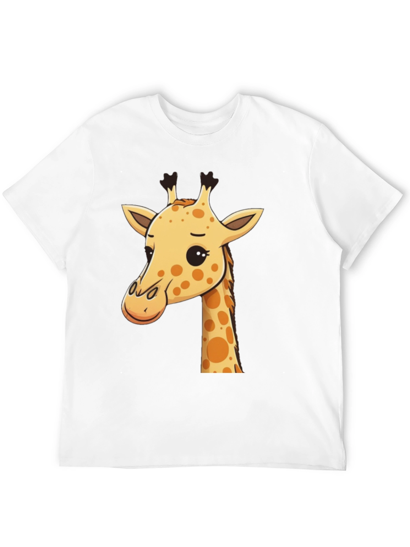 Black Giraffe Graphic Tee - Men's Black Crew Neck view 12