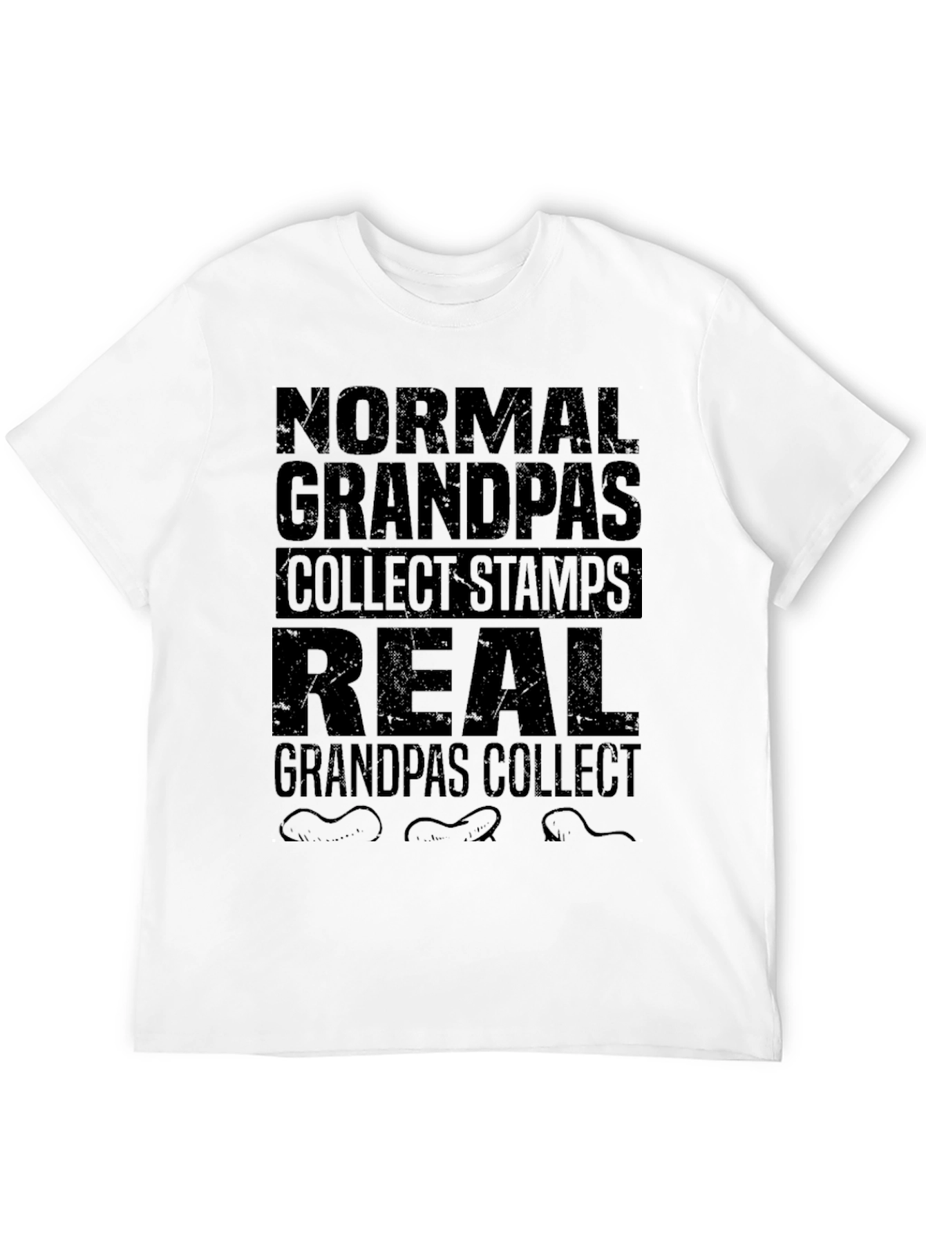 Black Real Grandpas Collect Worms T-Shirt view 12