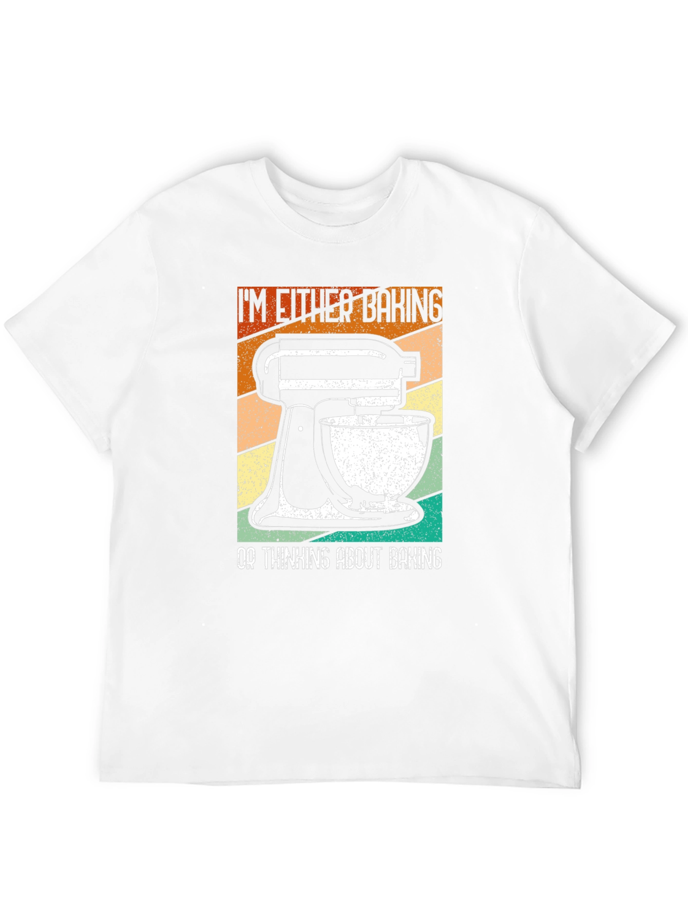 Black Baking Enthusiast T-Shirt: "I'm Either Baking..." view 12