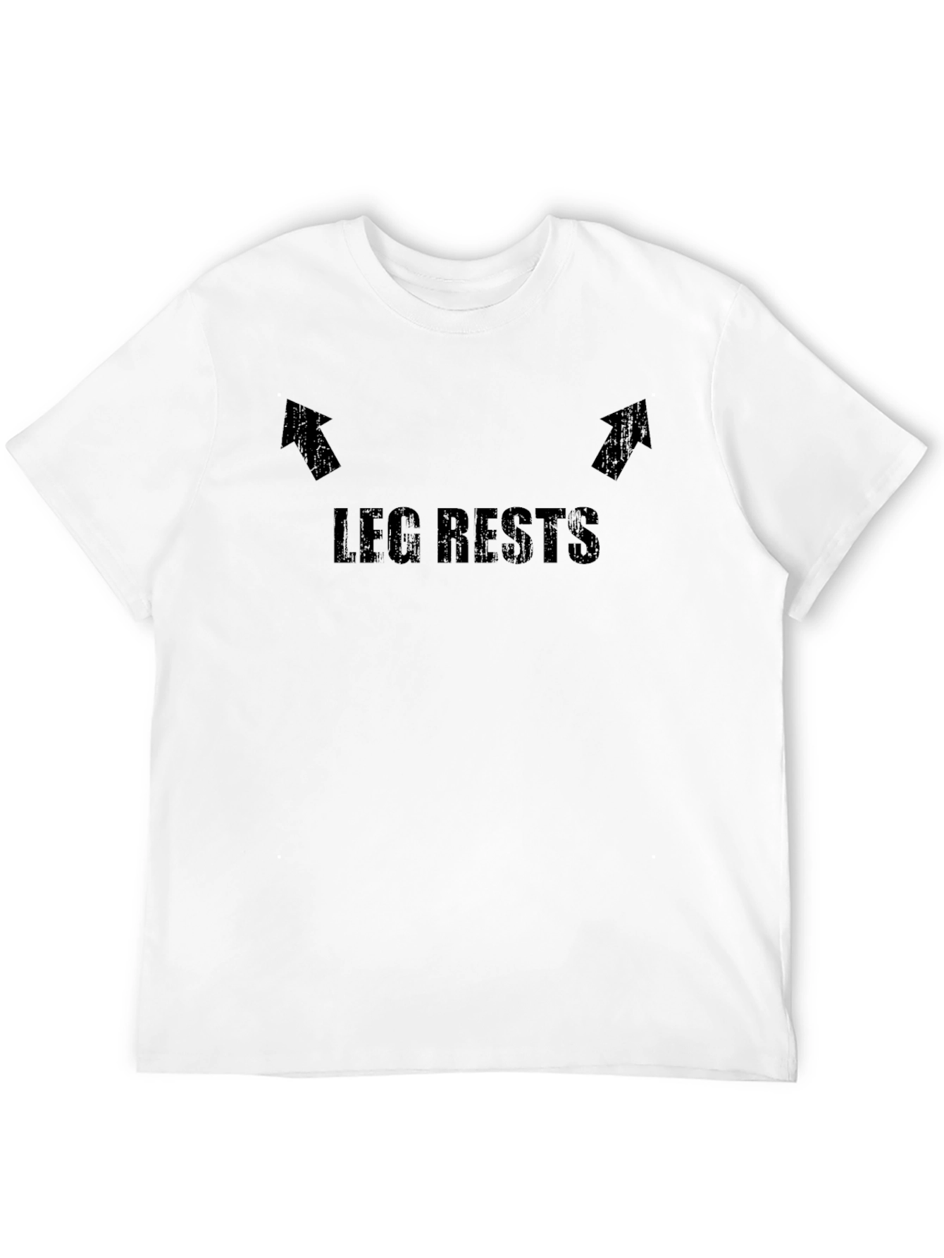 Black Leg Rests Graphic Tee - Comfortable Crew Neck T-Shirt view 12