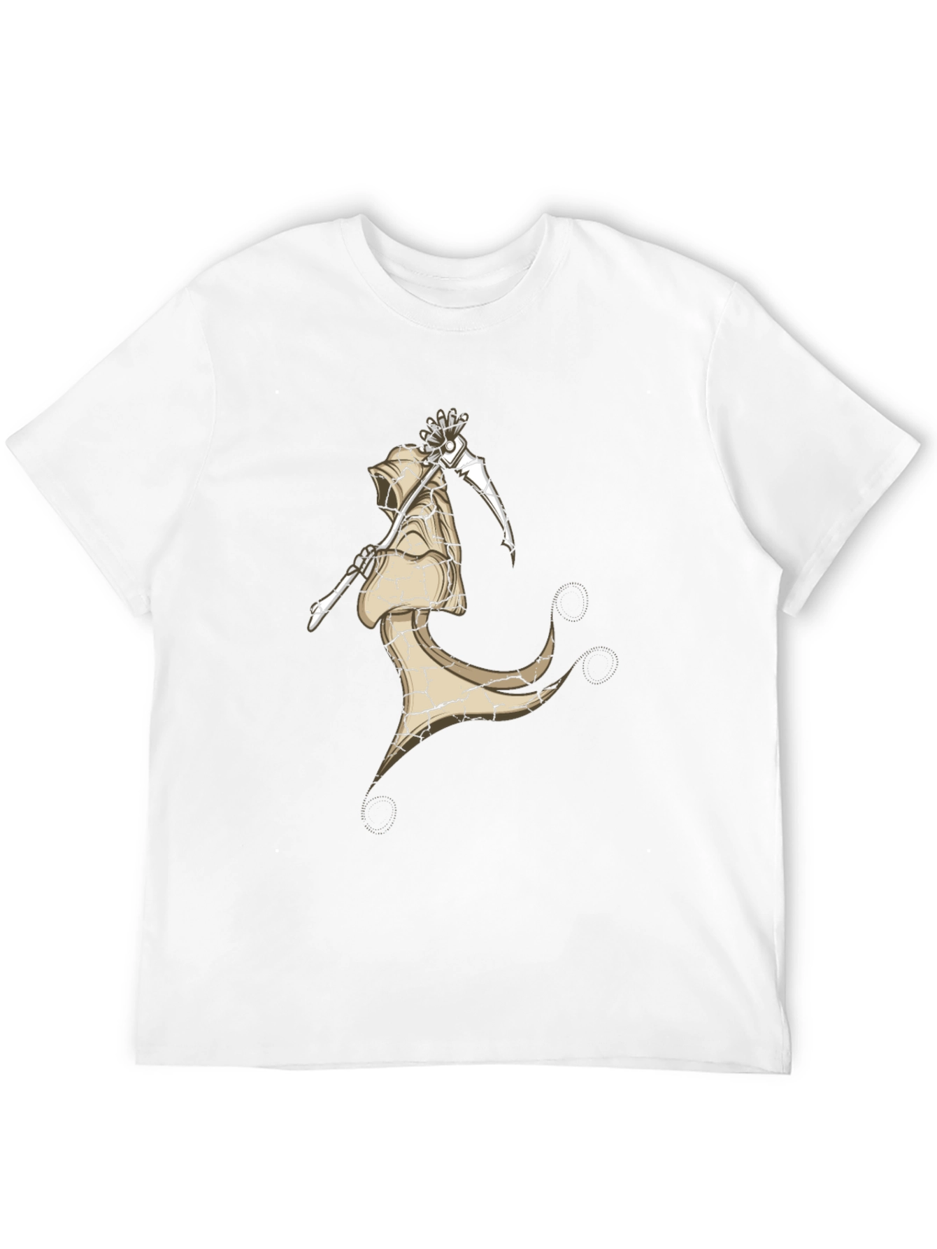 Black Grim Reaper Graphic Tee - Dark Humor T-Shirt view 12