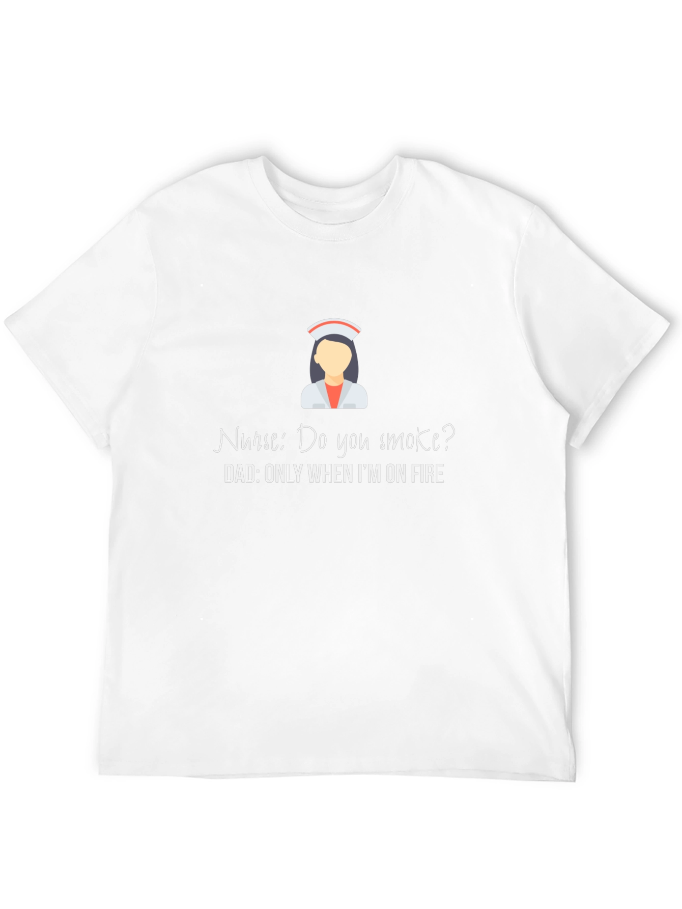 Black Nurse Humor Graphic Tee: Only When I'm On Fire! view 12