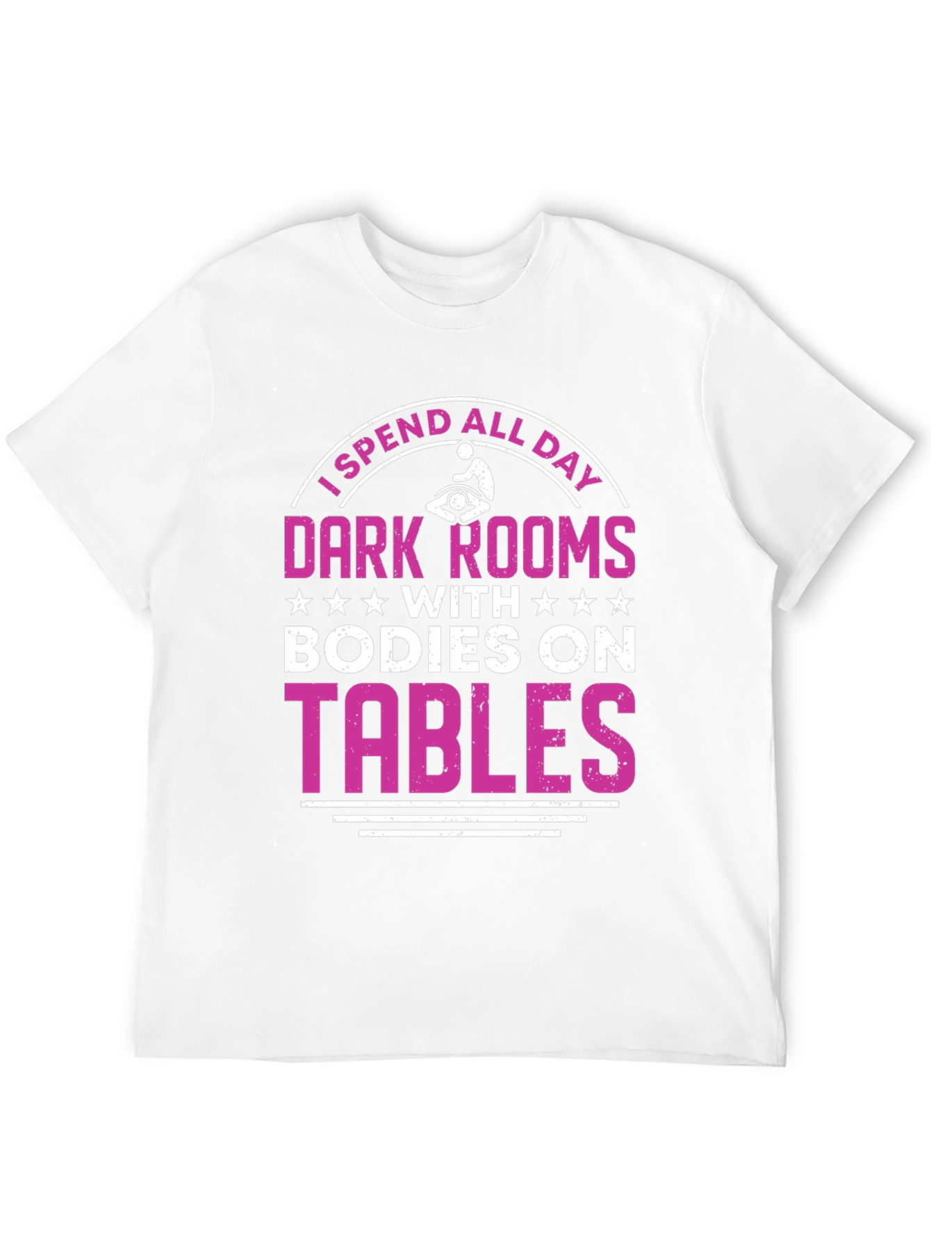 Black Massage Therapist T-Shirt - Dark Rooms, Bodies On Tables view 12