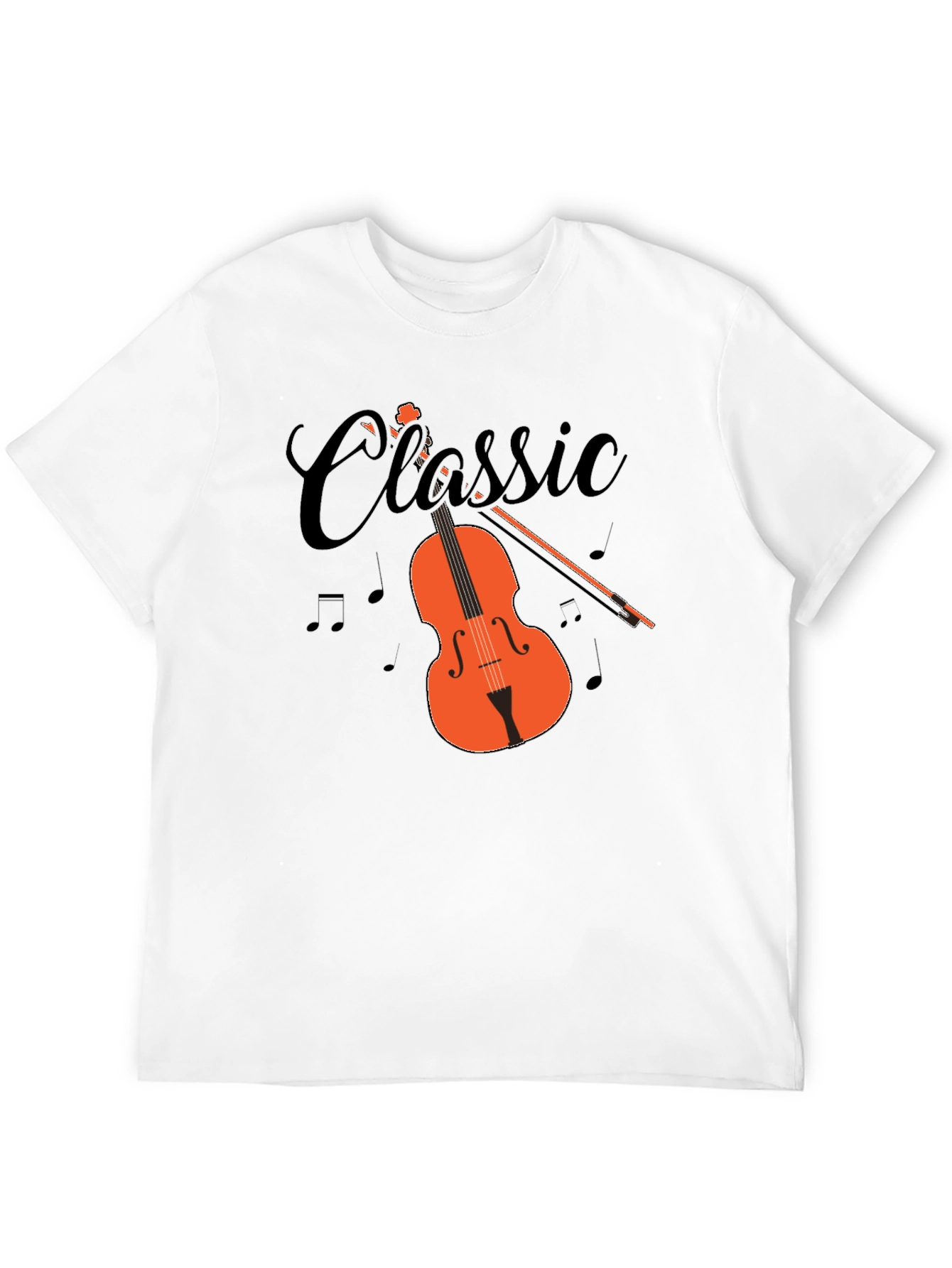 Black Classic Music T-Shirt view 12