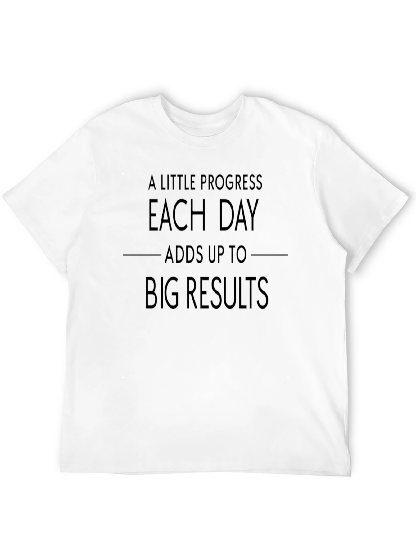 Black Motivational Progress T-Shirt - Black view 12