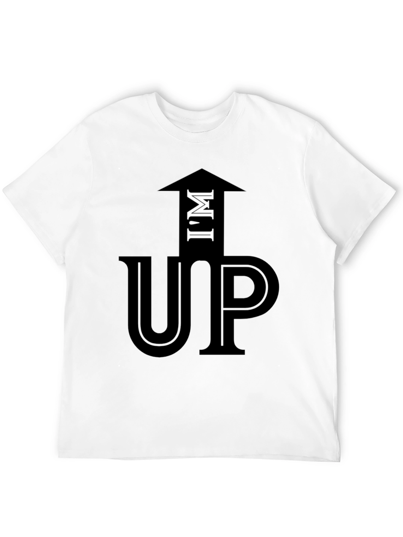 Black I'm Up Funny Graphic T-Shirt Casual Cotton Tee view 12
