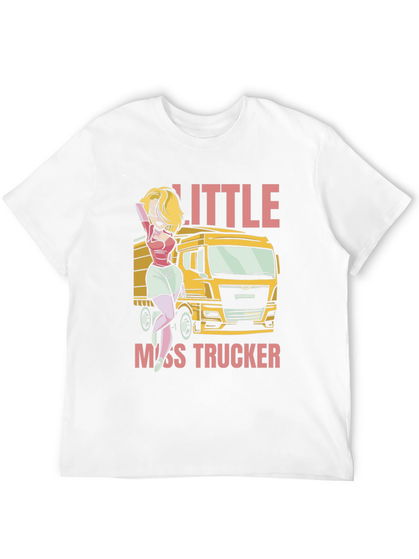 Black Little Miss Trucker T-Shirt - Bold Graphic Tee view 12