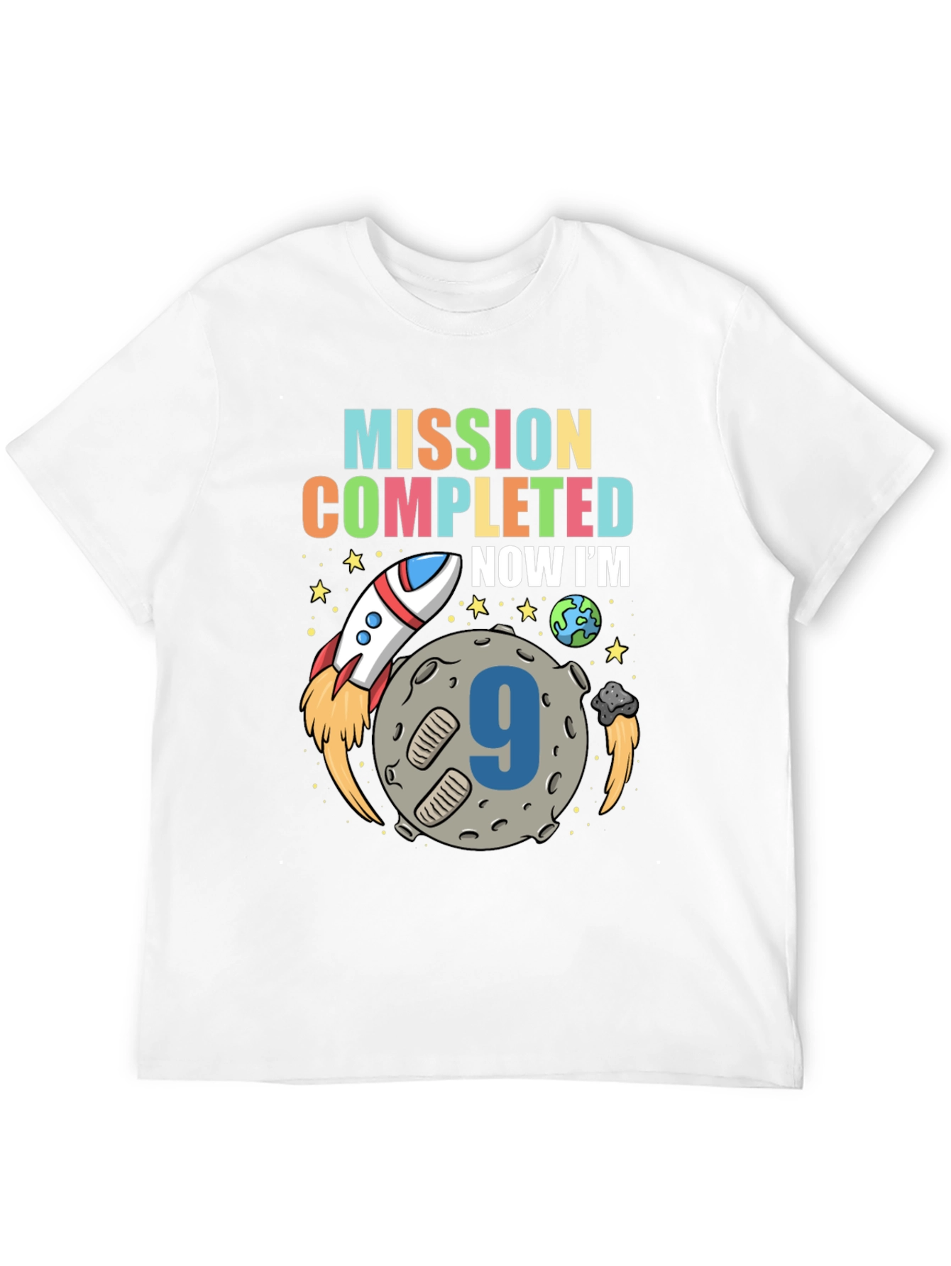 Black Mission Completed Birthday Boy T-shirt view 12