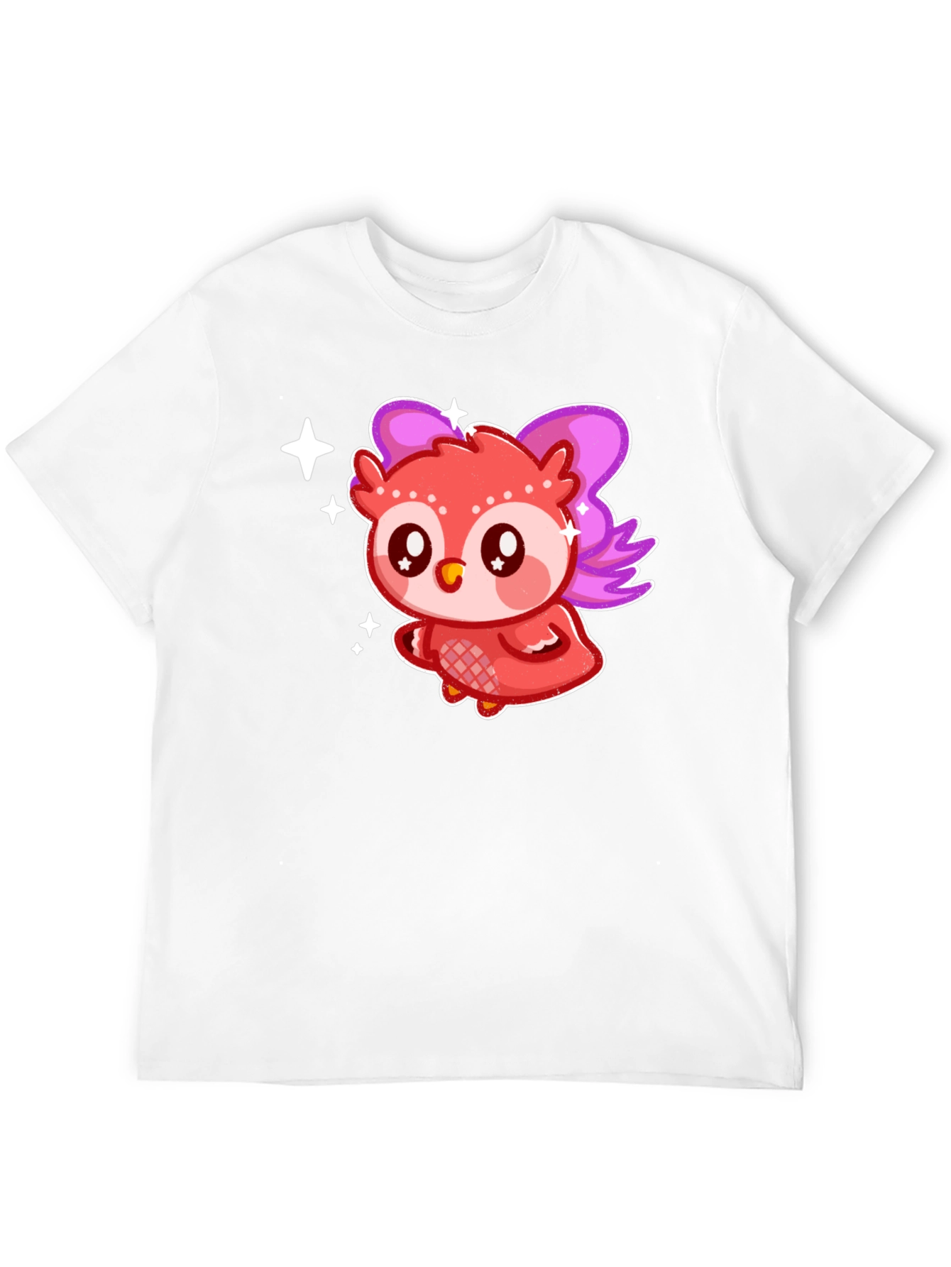 Black Cute Kawaii Owl T-Shirt view 12