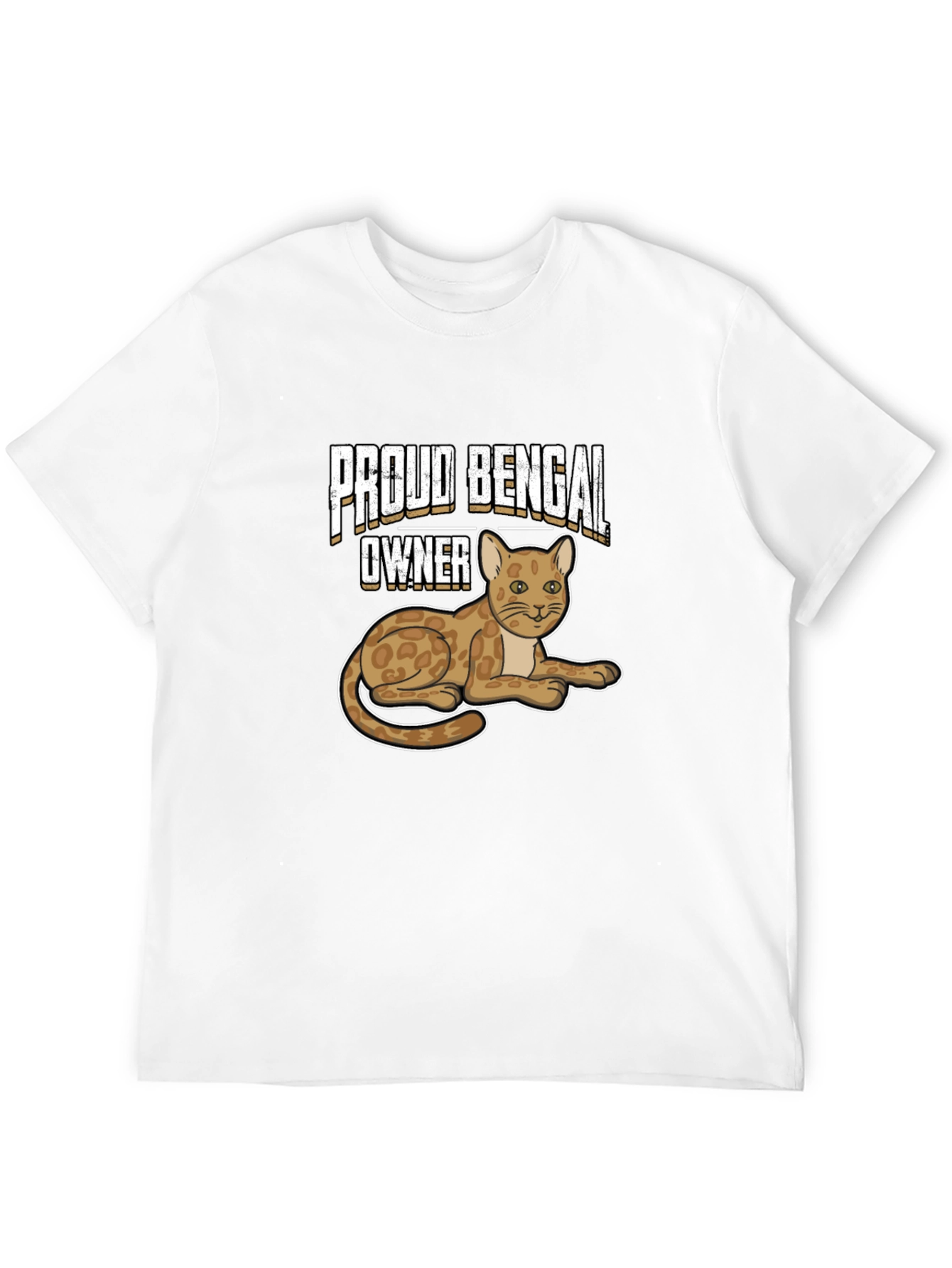 Black Proud Bengal Owner Black T-Shirt view 12