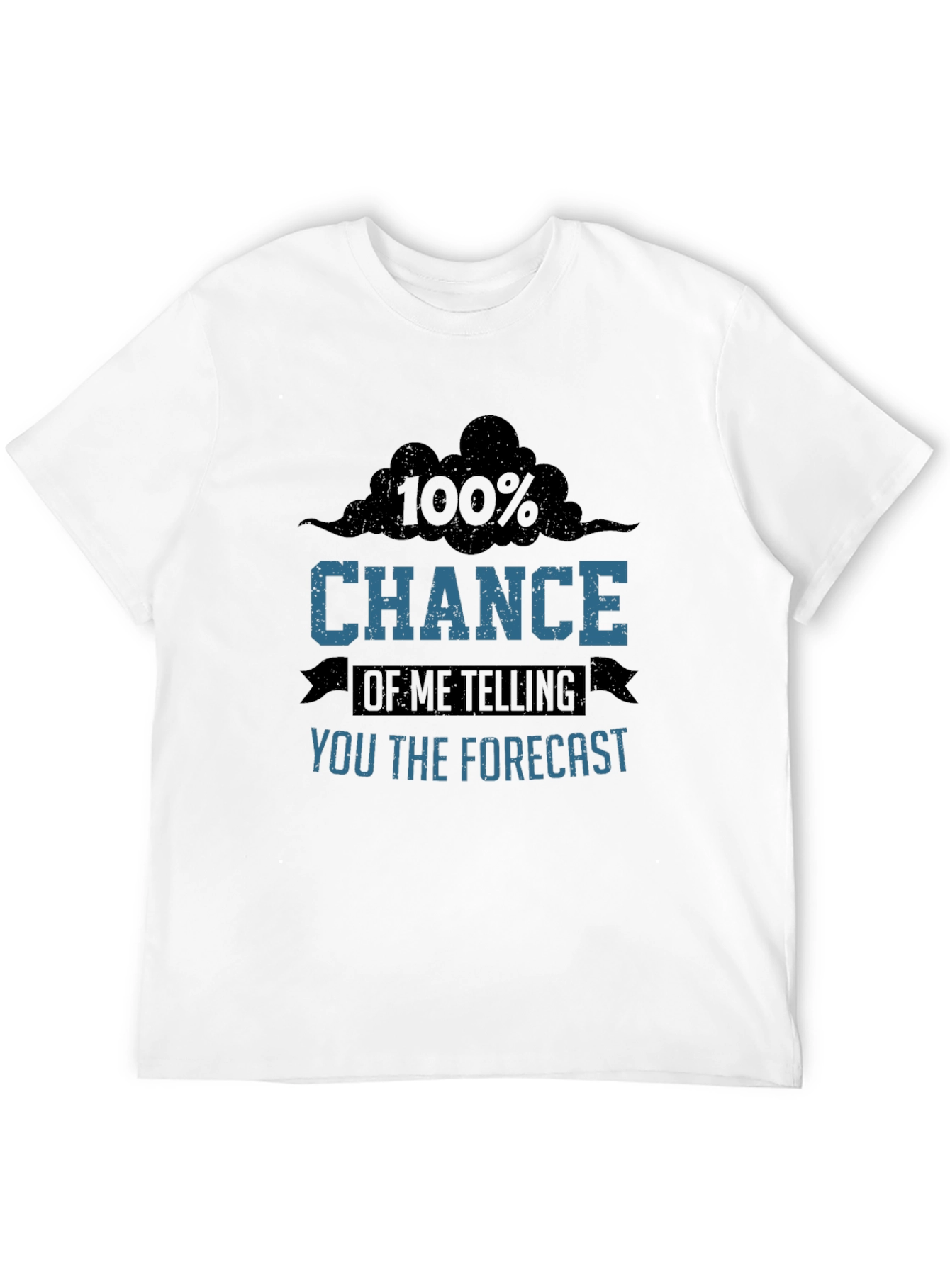 Black Funny Weather Forecast Graphic T-Shirt view 12