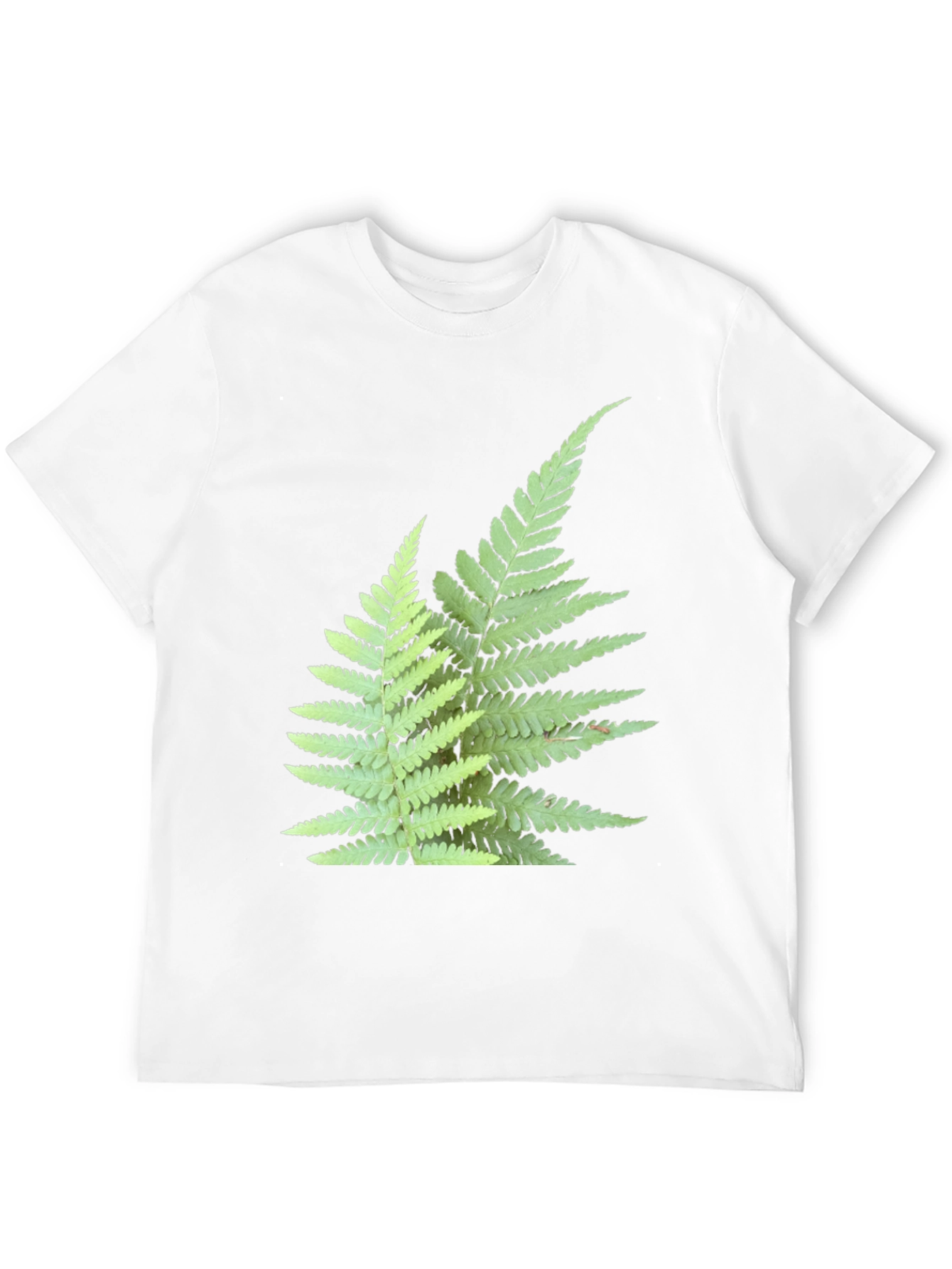Black Fern Print Black T-Shirt view 12