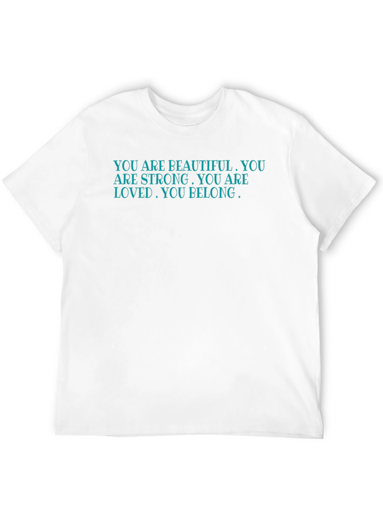 Black Affirming Message T-Shirt - You Are Beautiful view 12