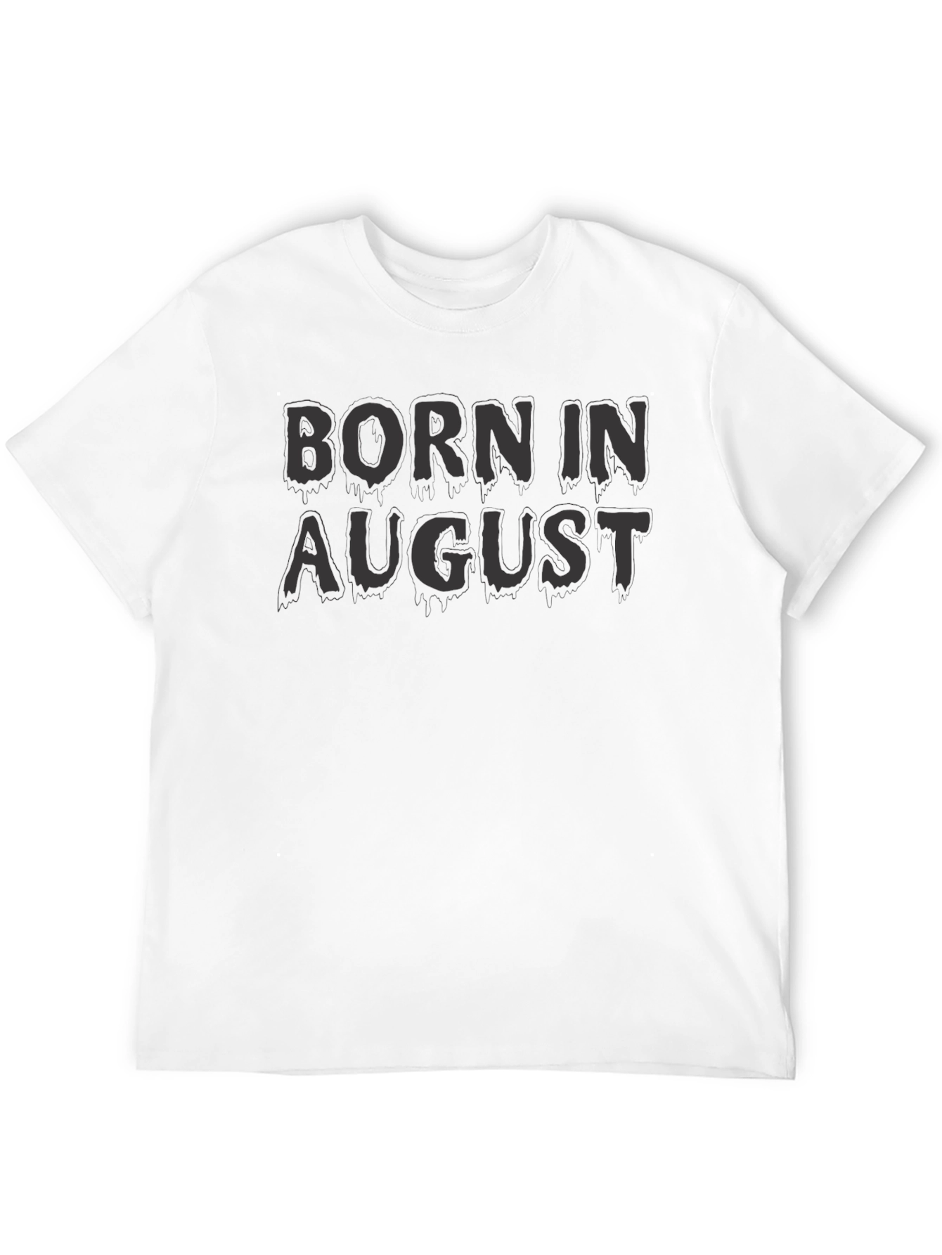 Black Born in August Men's Graphic T-Shirt view 12