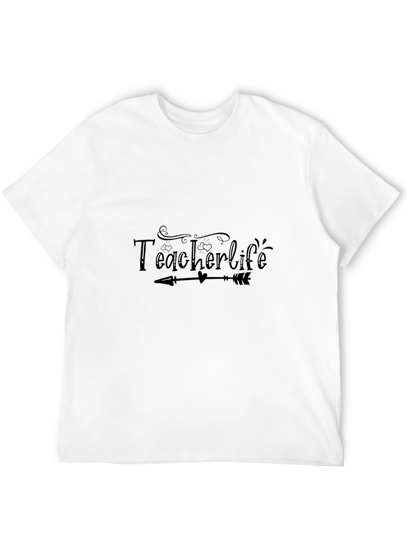 Black Teacher Life T-Shirt - Arrow Design view 12