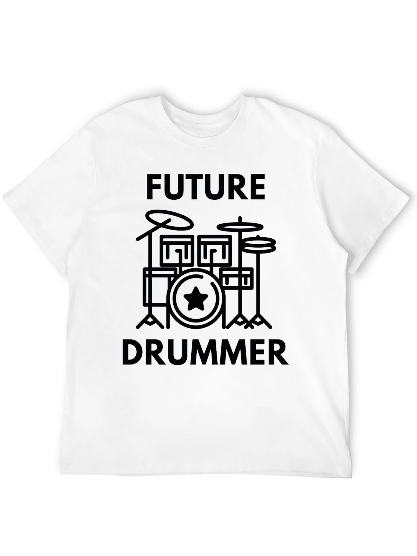 Black Future Drummer T-Shirt - Music Lover Gift view 12