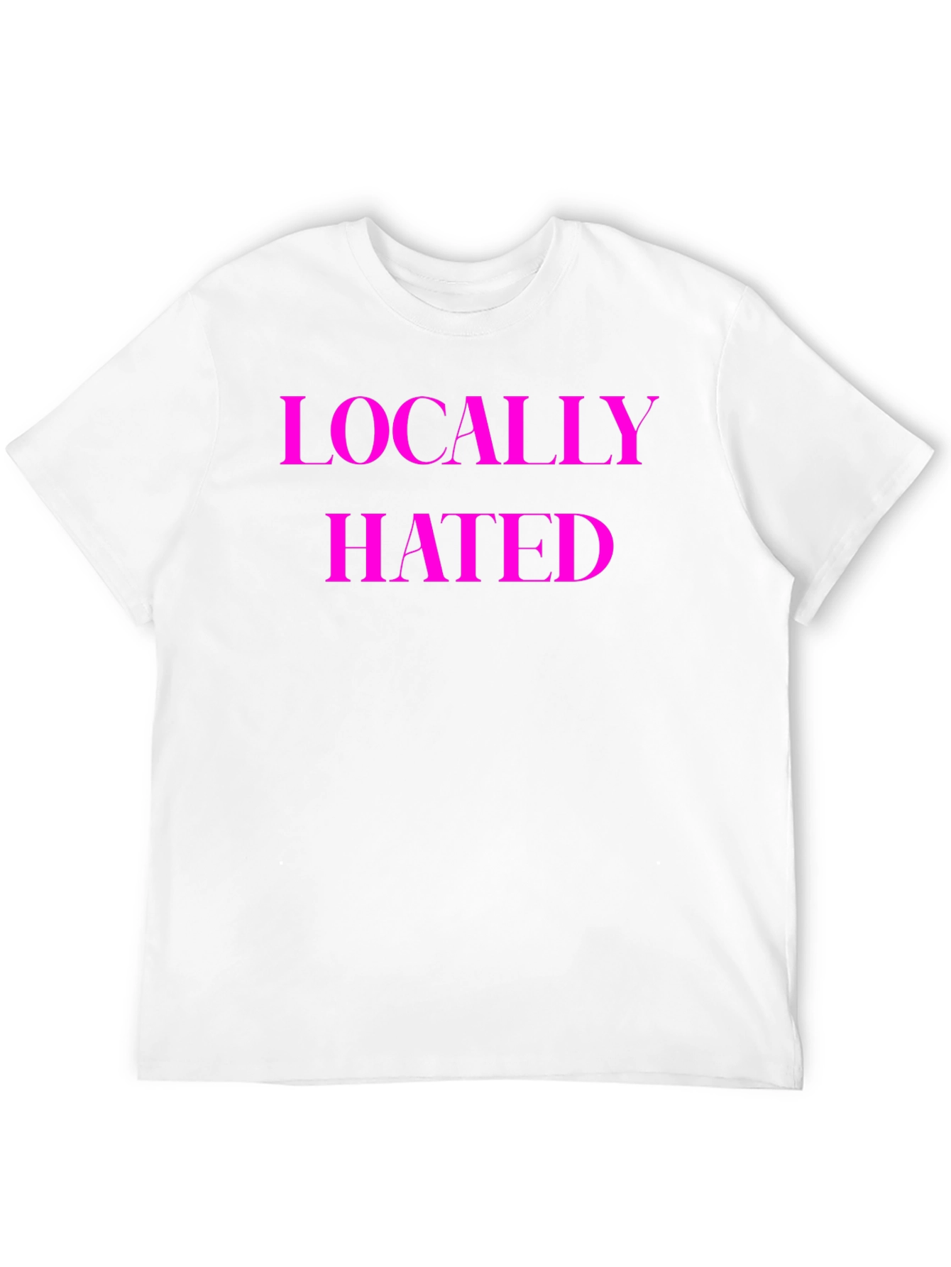 Black Locally Hated Tee - Bold Statement Shirt view 12