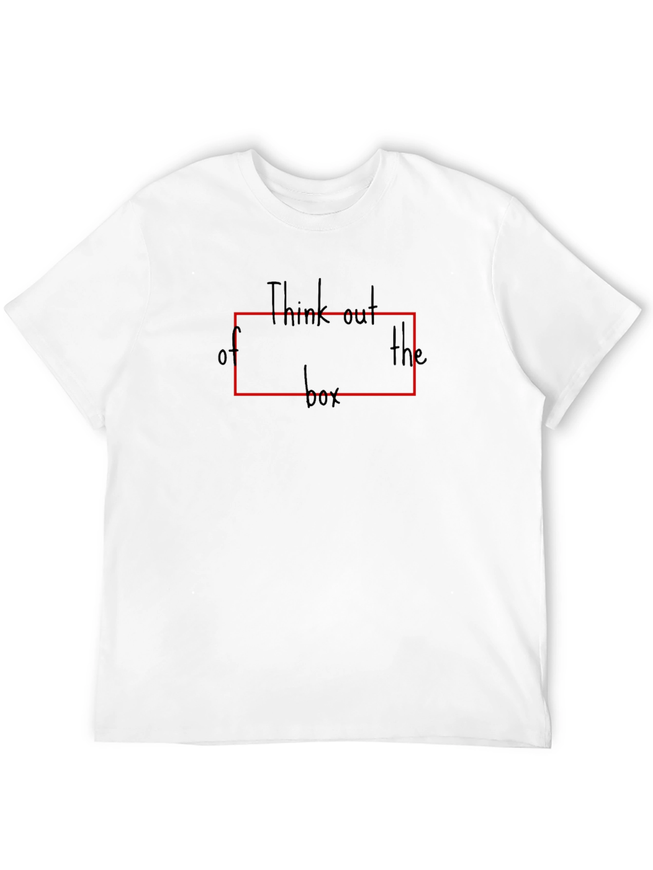 Black Think Outside the Box Black Graphic Tee view 12