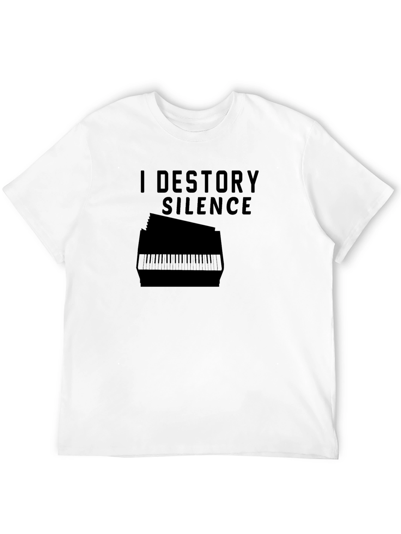 Black I Destroy Silence T-Shirt - Musician Tee view 12
