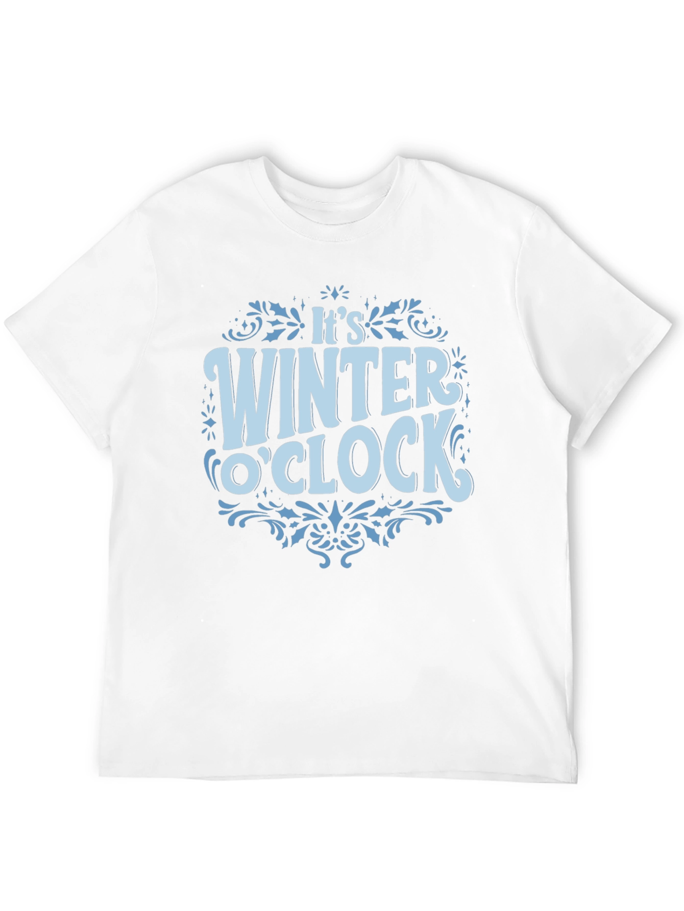 Winter O'Clock Black Graphic T-Shirt - 12
