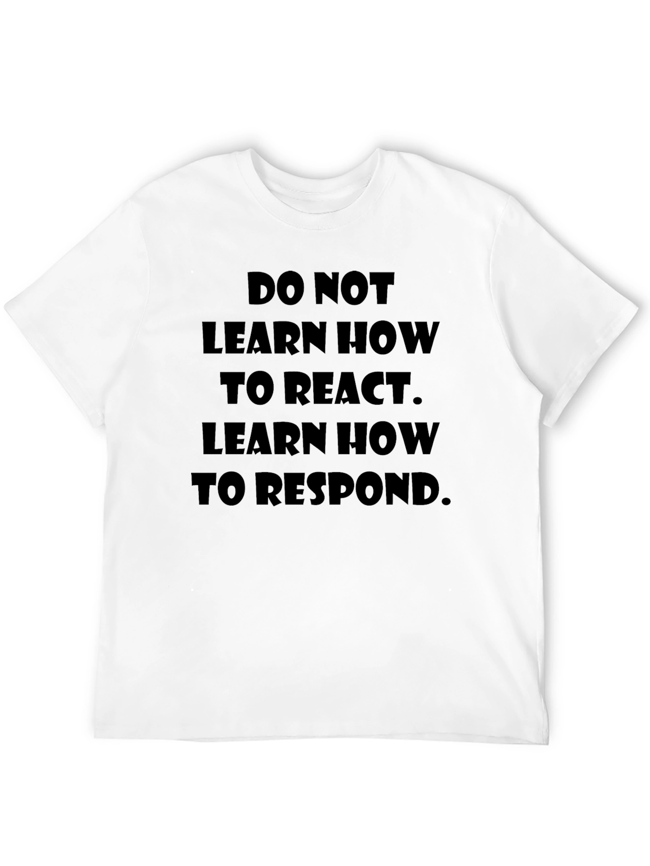 Black Learn to Respond Black Graphic Tee view 12