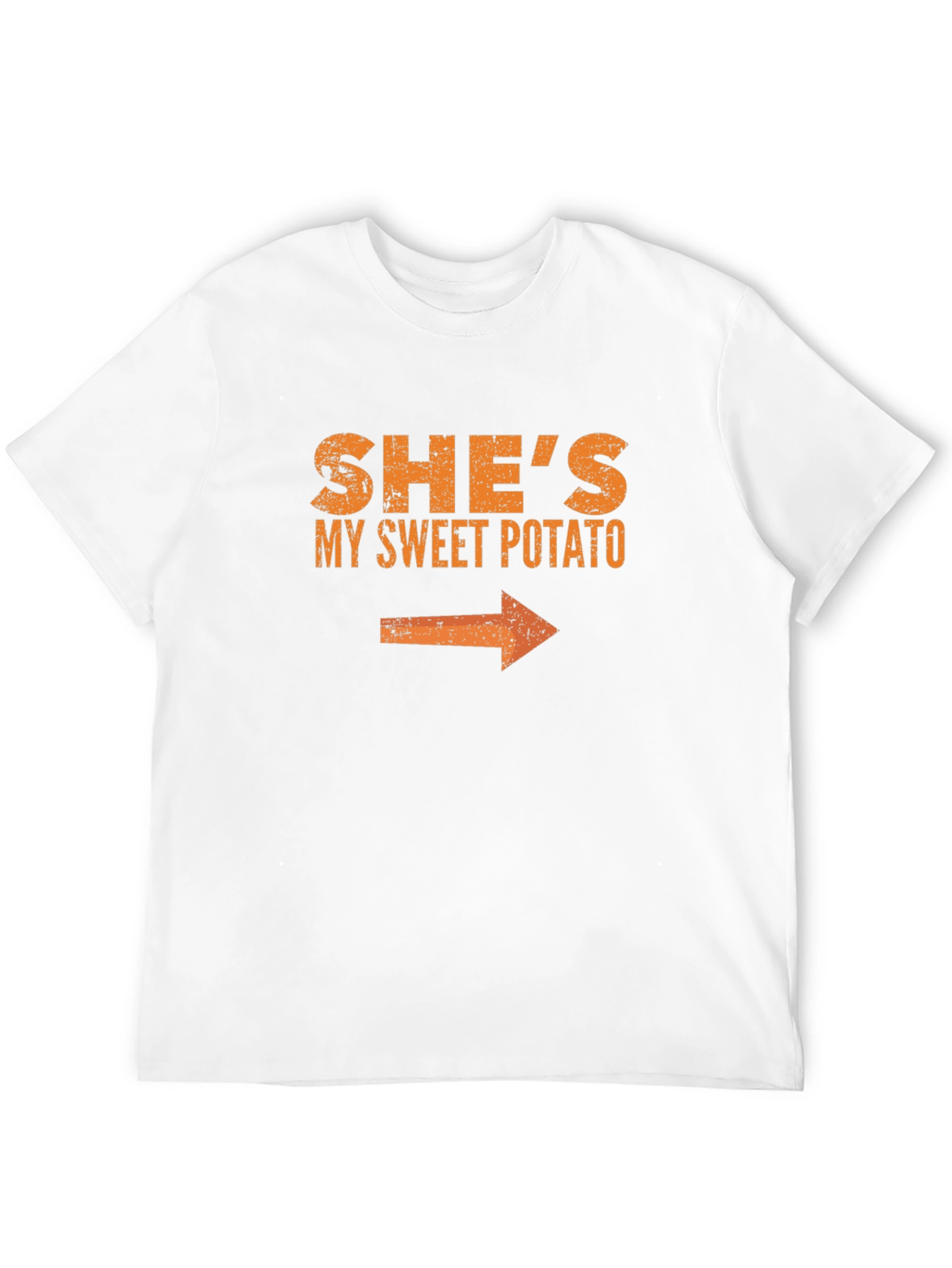 Black She's My Sweet Potato T-Shirt - Funny Couples Tee view 12
