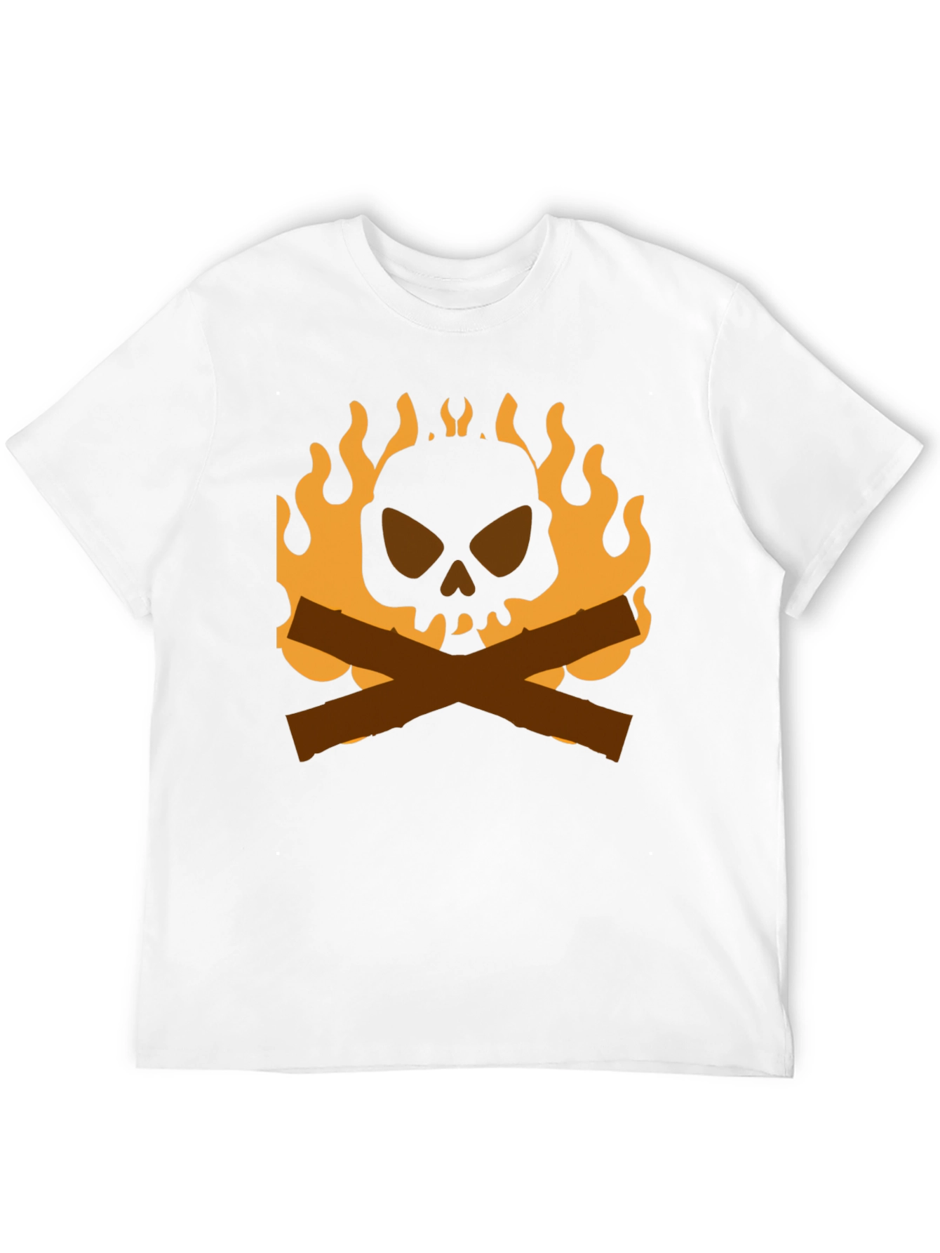Black Skull & Crossbones Campfire T-Shirt view 12