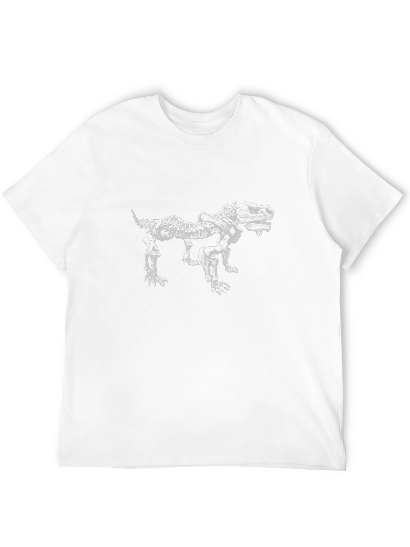 Black Skeleton Dog Black T-Shirt view 12