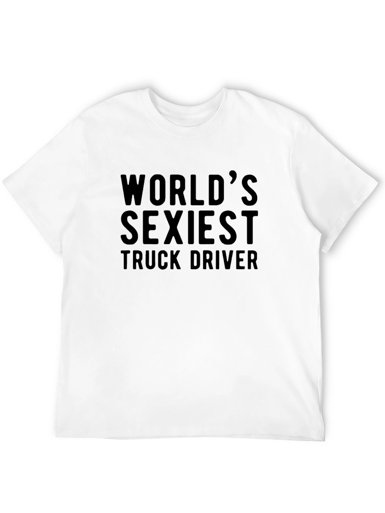 Black World's Sexiest Truck Driver Black T-Shirt view 12