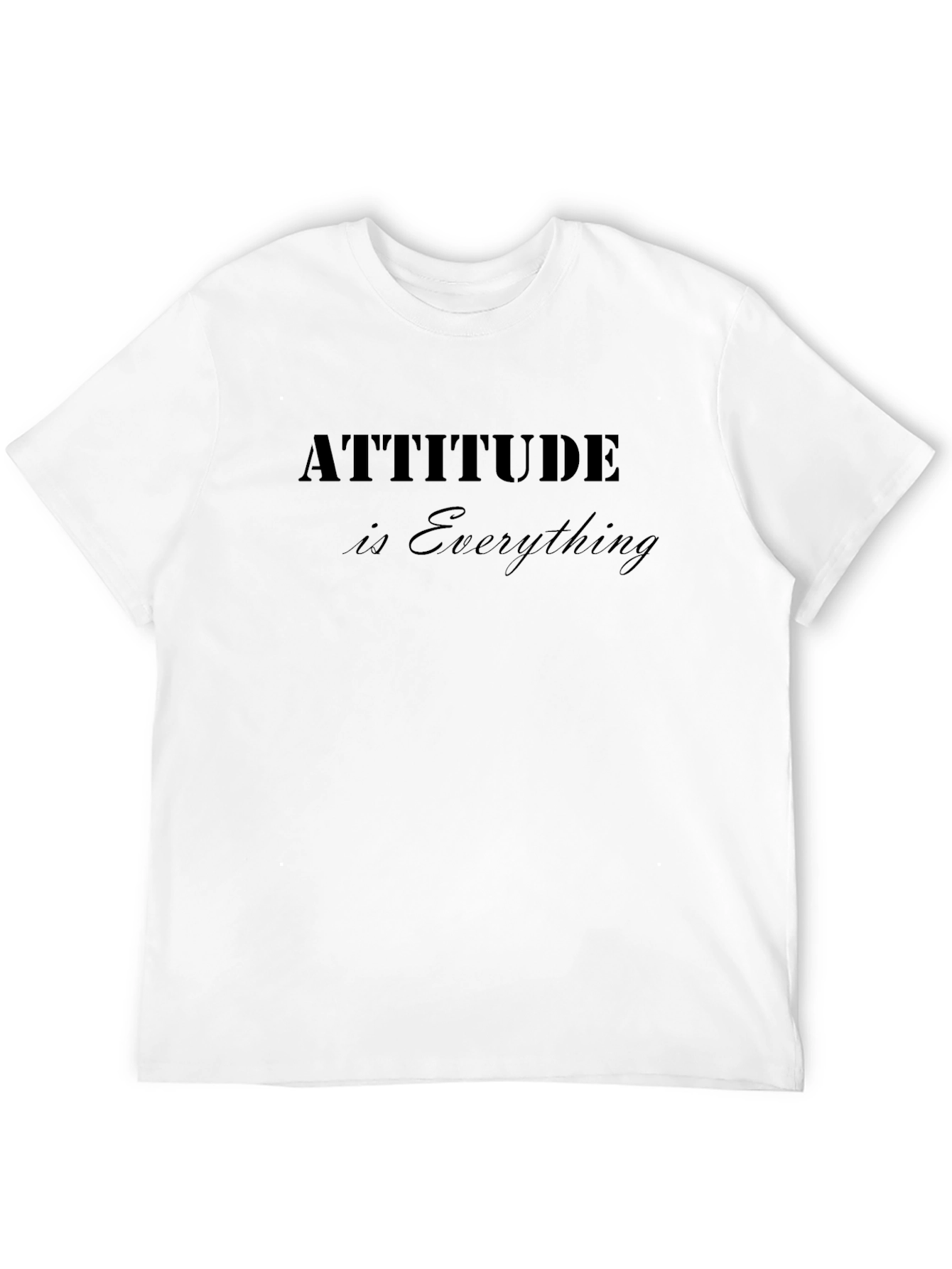 Black Attitude is Everything Black Graphic T-Shirt view 12