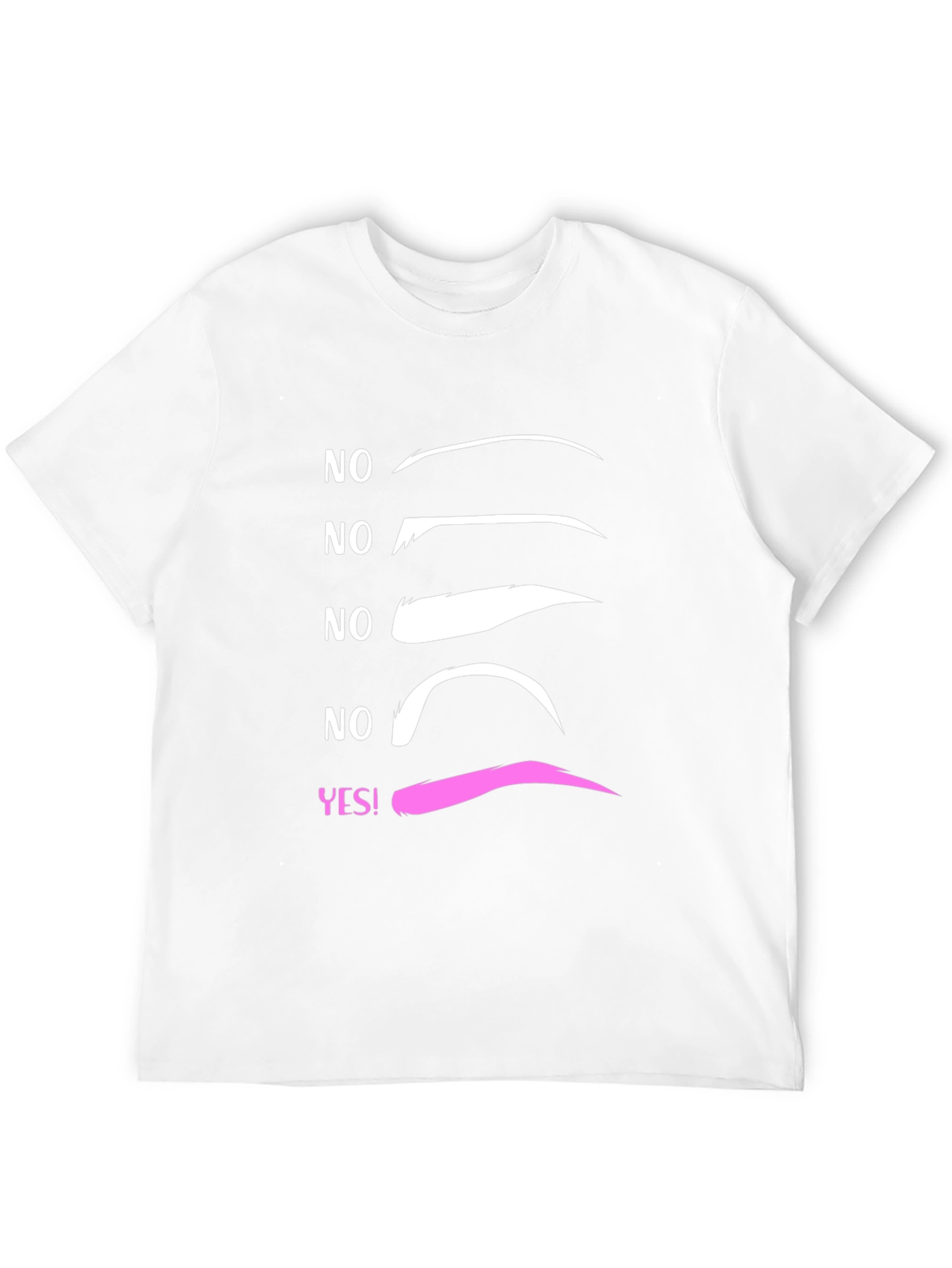 Black Eyebrow T-Shirt - Makeup Artist Humor view 12