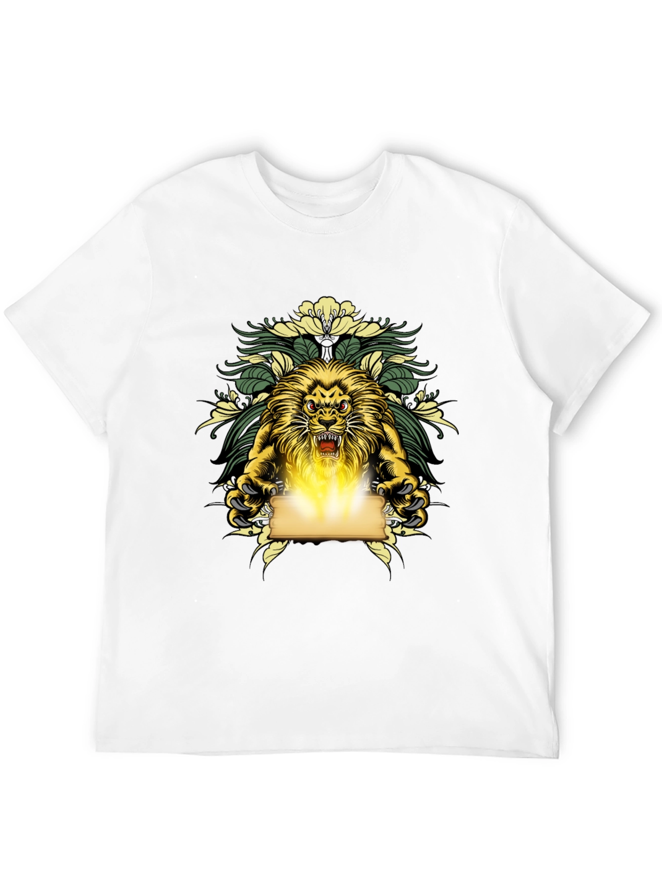 Black Lion King Graphic Print Black T-Shirt view 12
