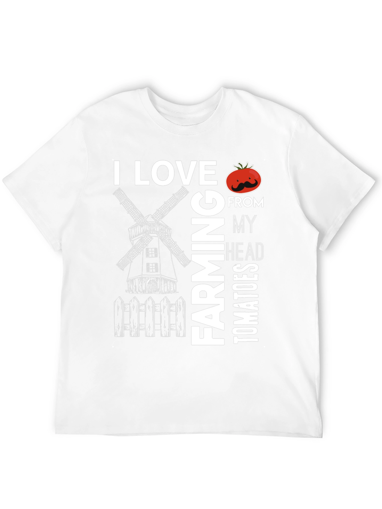 Black I Love Farming Tomatoes T-Shirt - Novelty Graphic Tee view 12