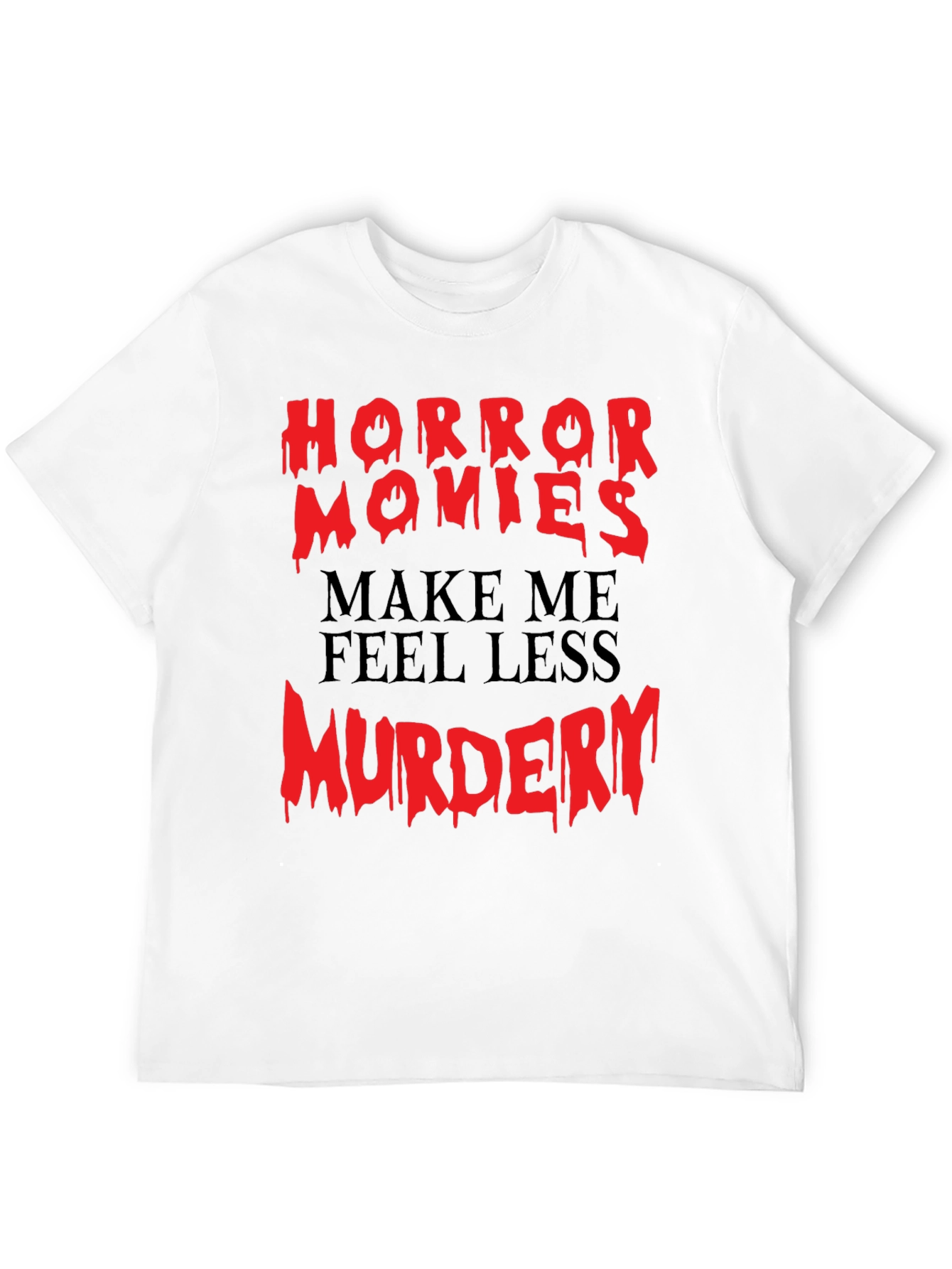 Black Horror Movie Fan T-Shirt - Funny Graphic Tee view 12