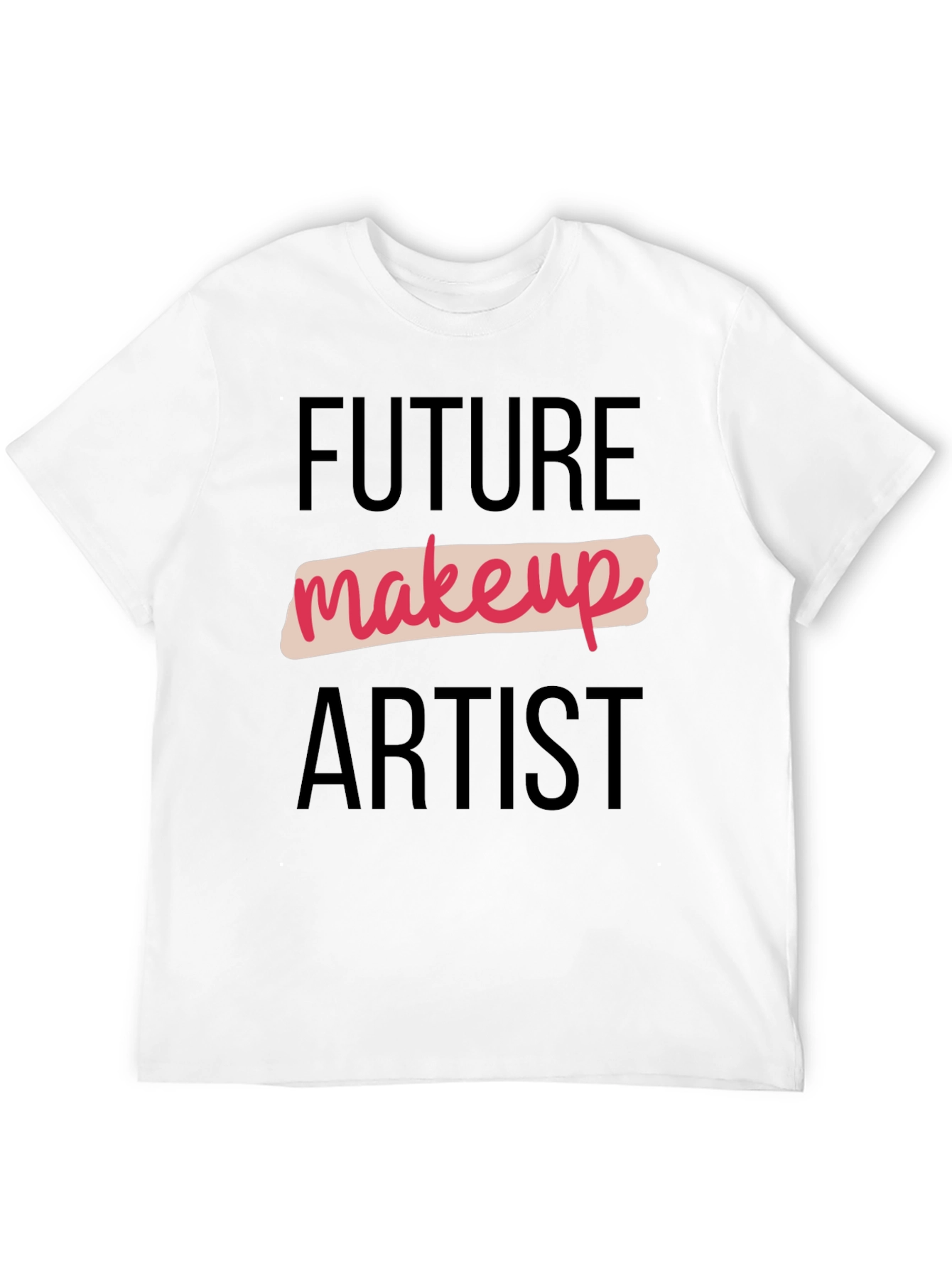 Black Future Makeup Artist Black Graphic Tee view 12