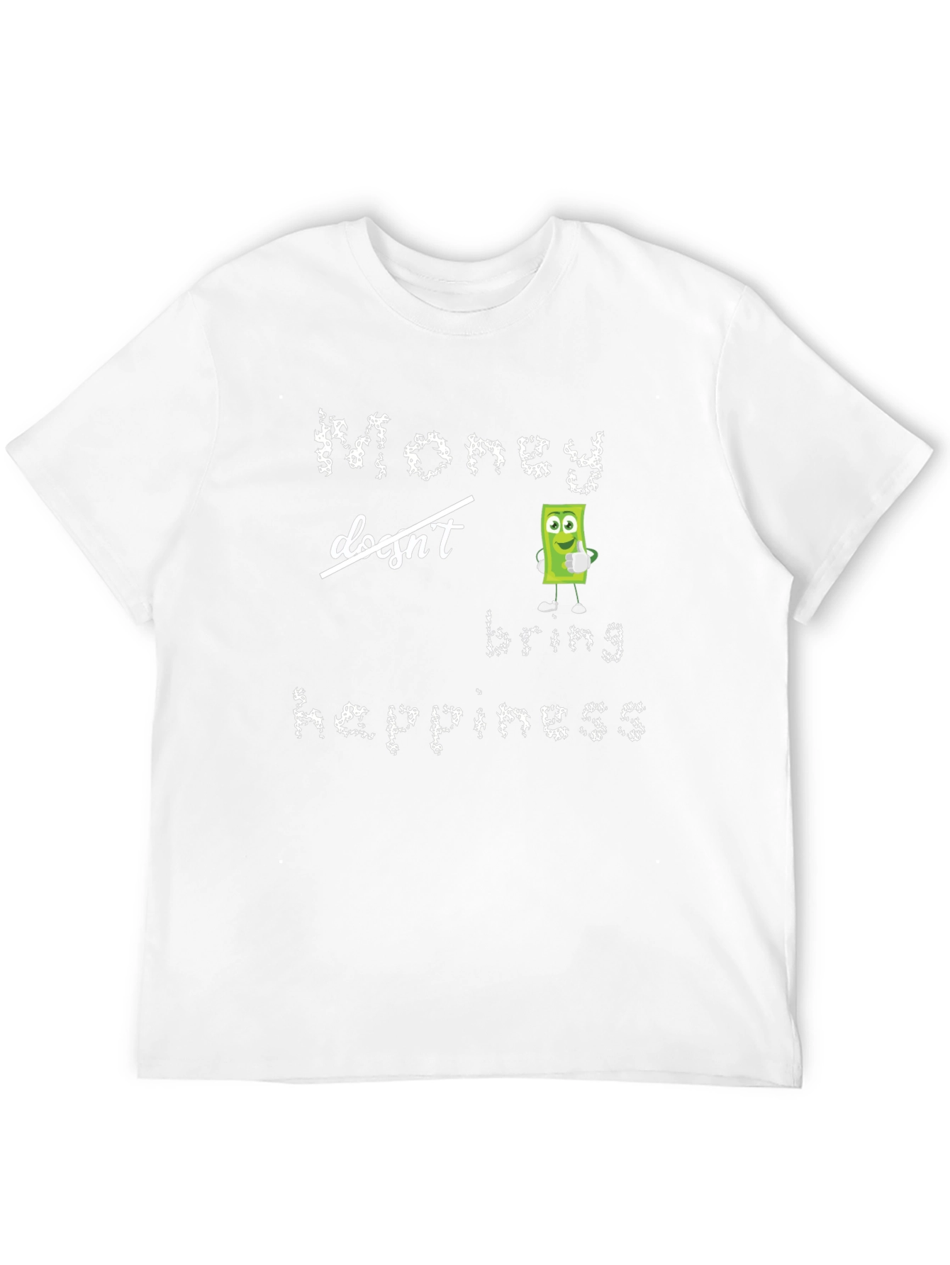 Black Money Doesn't Bring Happiness T-Shirt view 12