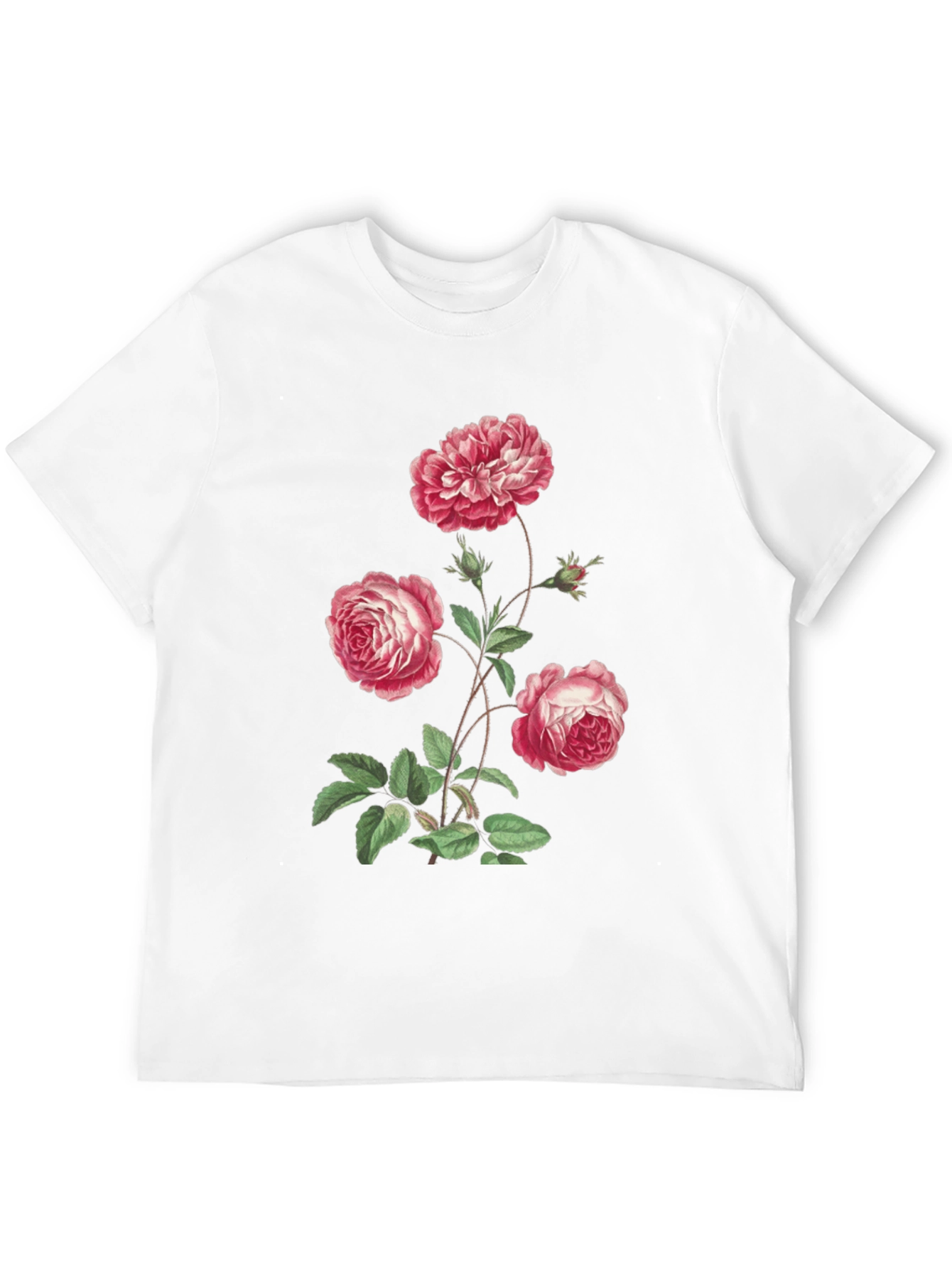 Black Floral Print Black T-Shirt view 12