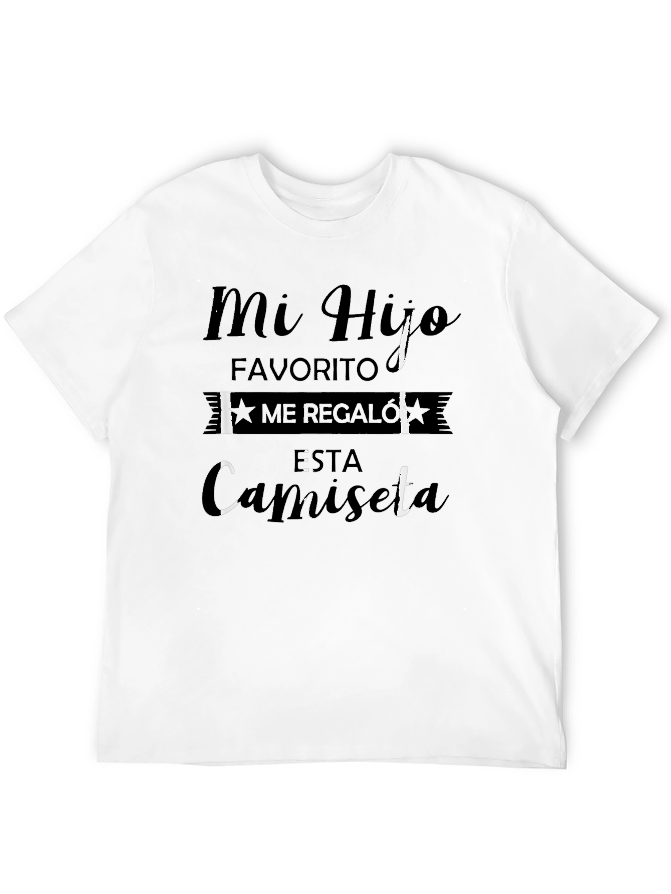 Black Mi Hijo Favorito Men's Black Graphic Tee view 12