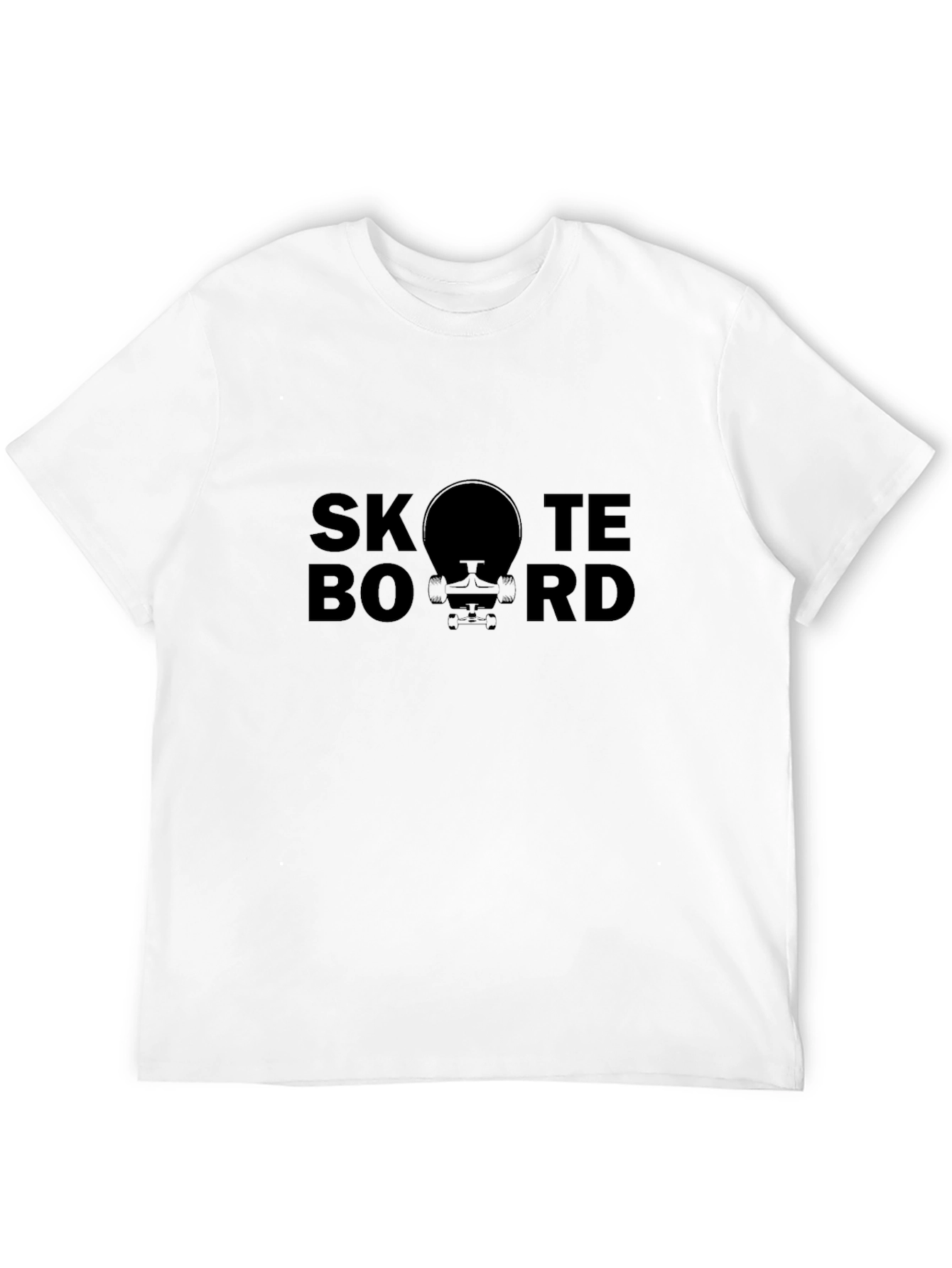 Black Skateboard Graphic Tee - Unisex Black T-Shirt view 12