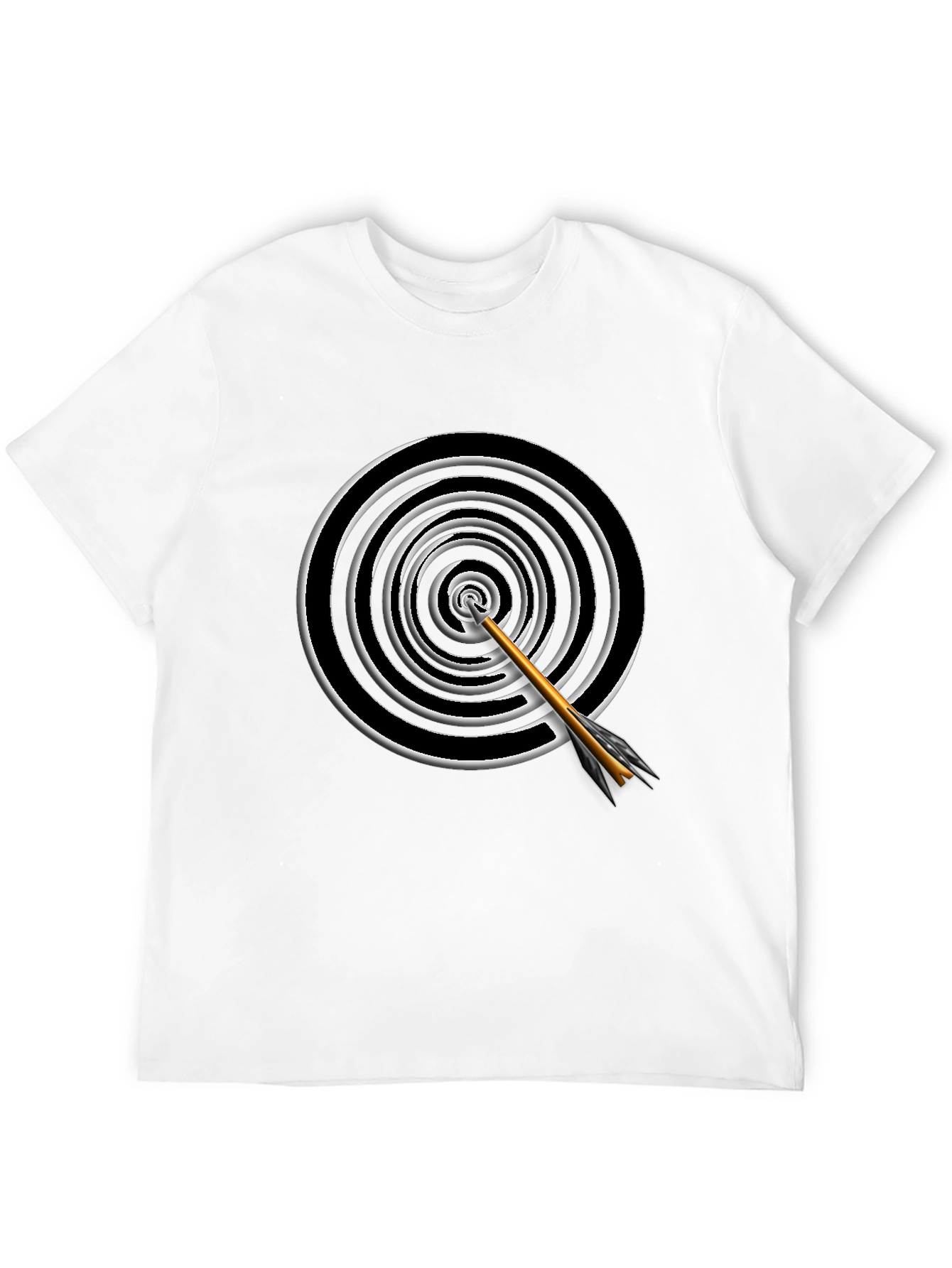 Black Target Arrow Graphic Tee - Black view 12