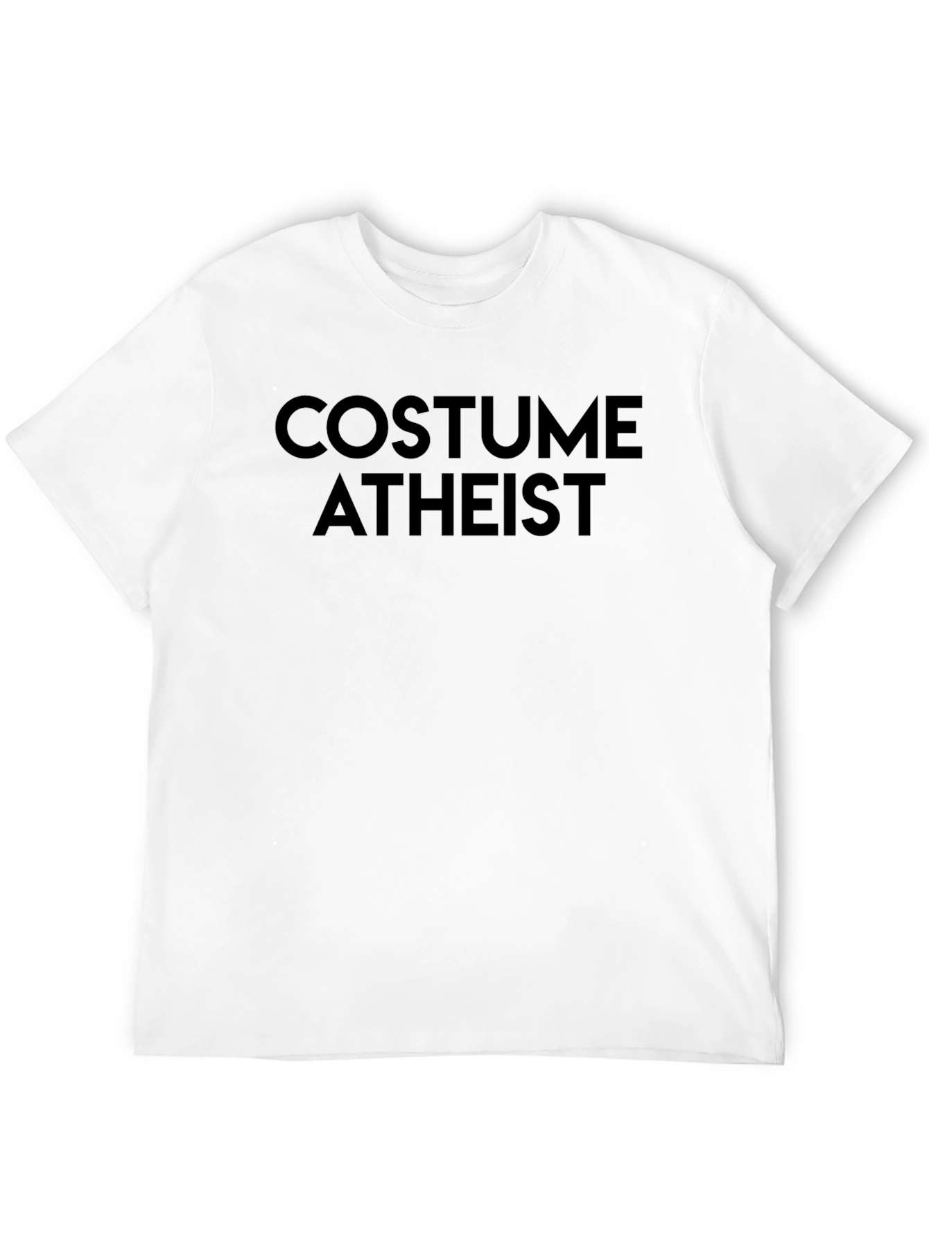 Black Costume Atheist Graphic Tee - Black Cotton Shirt view 12